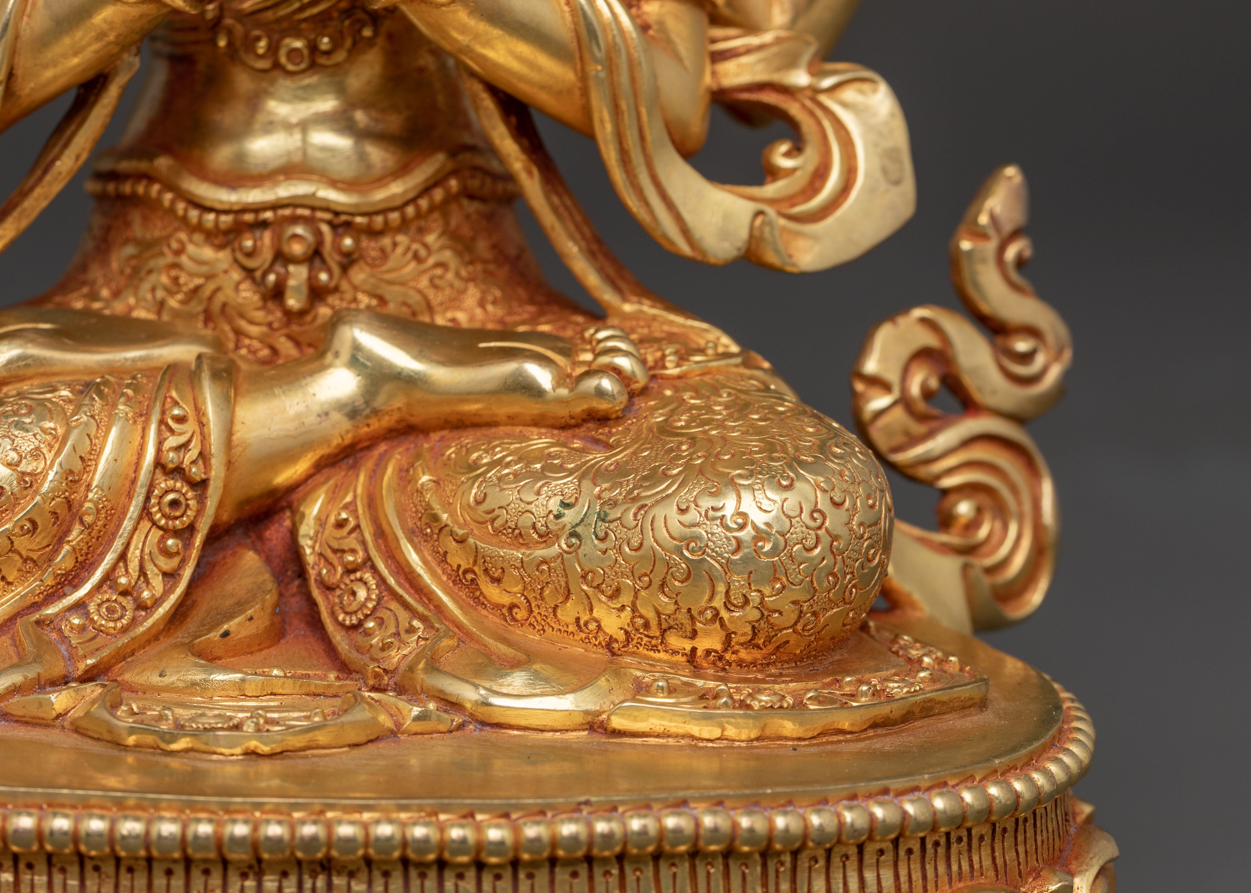 Boundless Compassion Chenrezig Statue | Hand-Gilded Copper