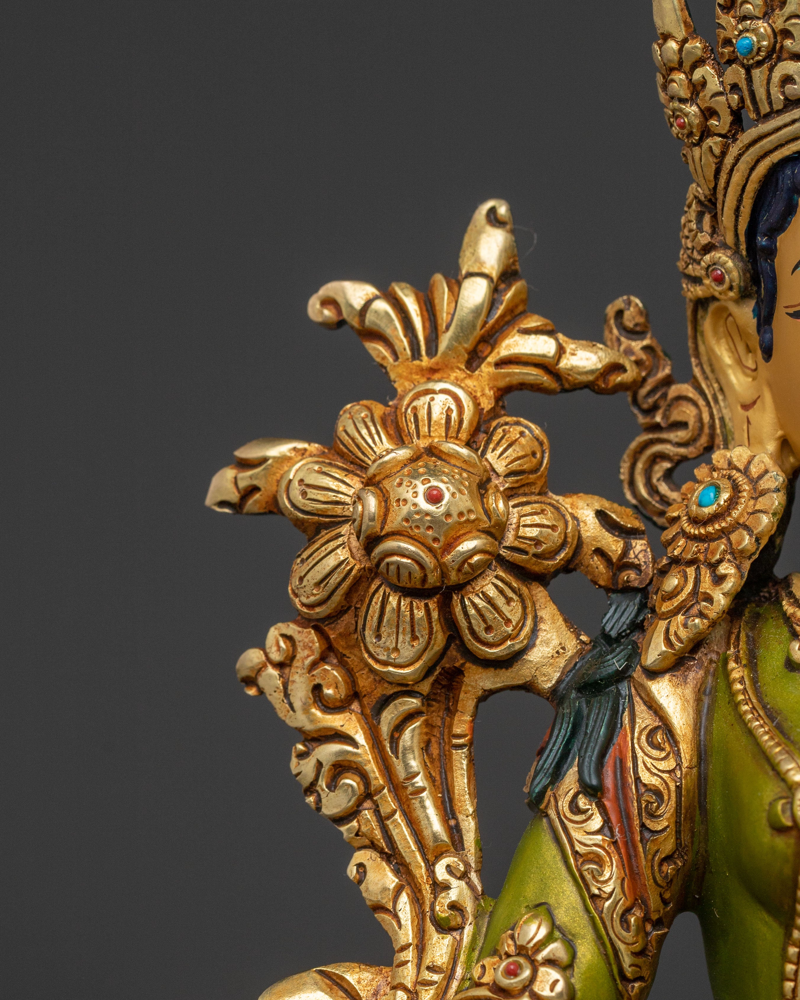 Mother Green Tara Spiritual Statue | Spiritual Protection