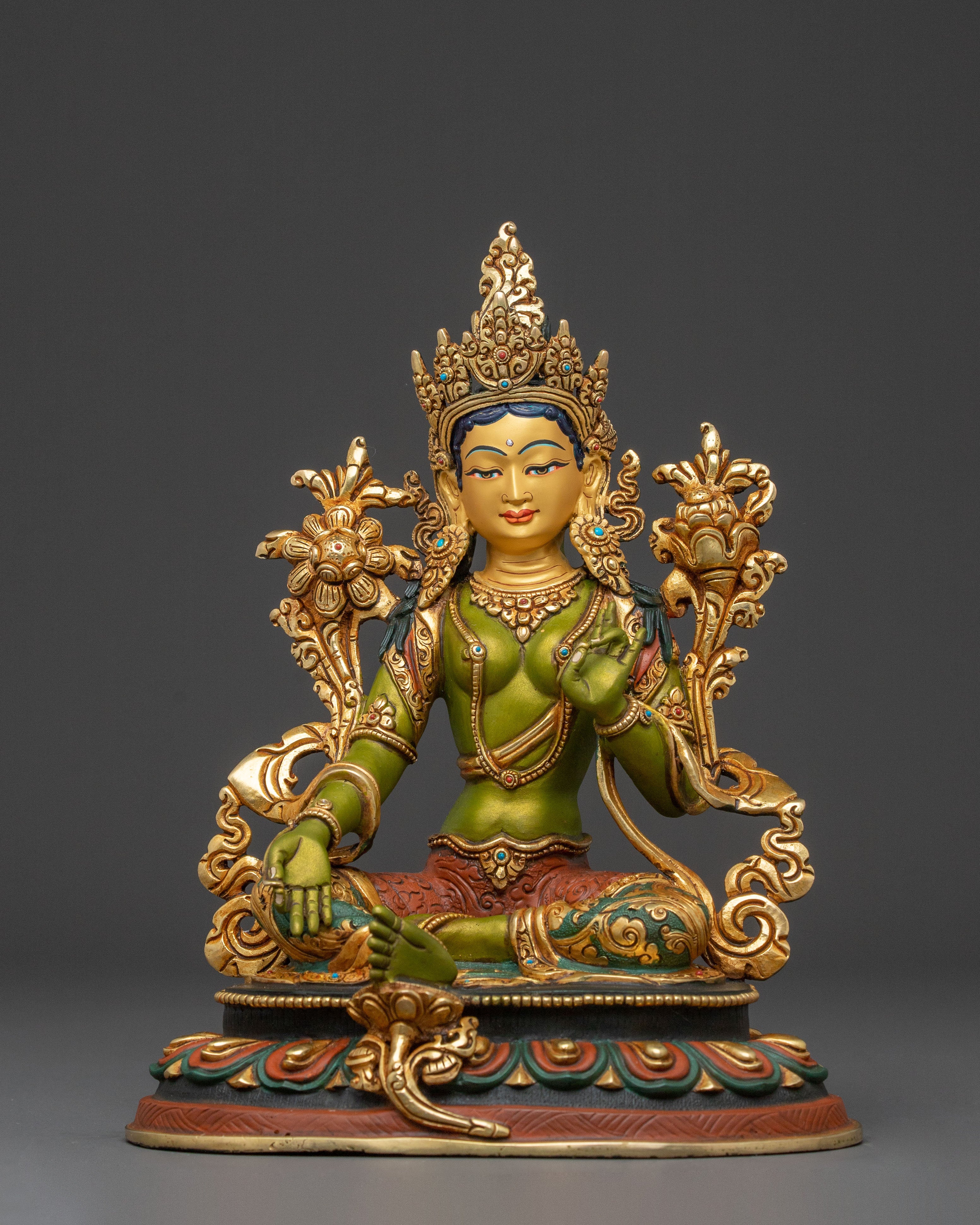 Green Tara Statue