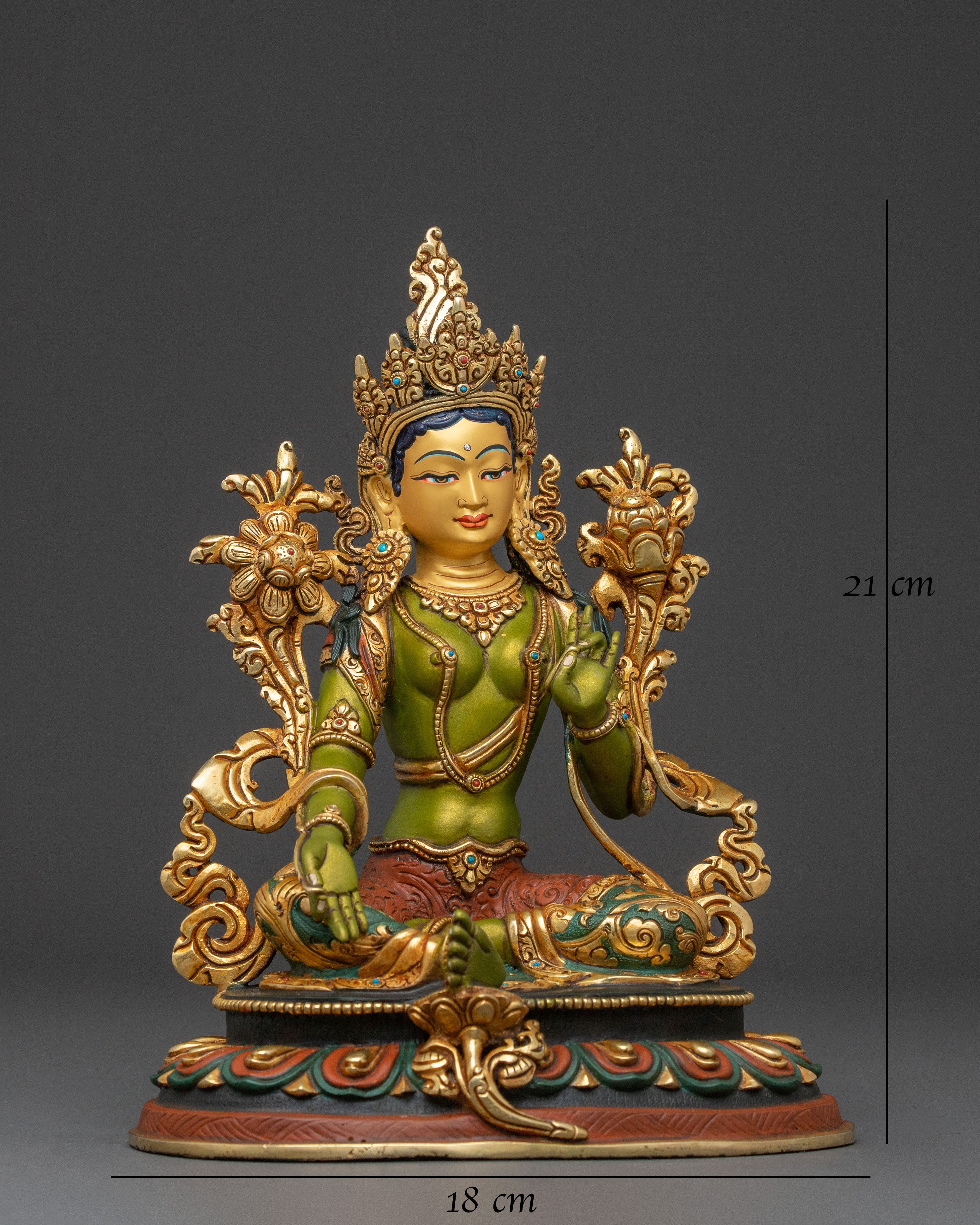 Mother Green Tara Spiritual Statue | Spiritual Protection