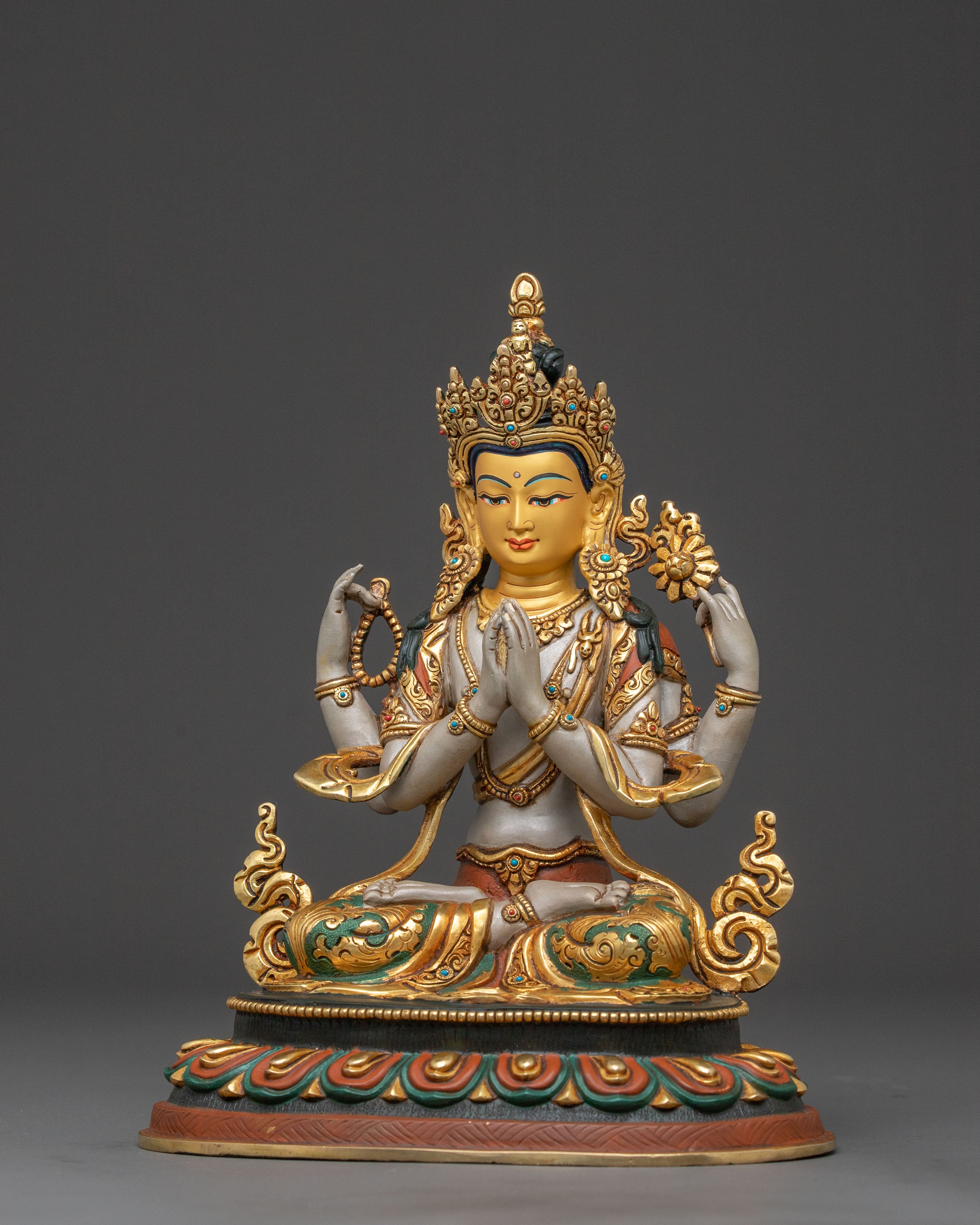 Compassionate Chenrezig Spiritual Statue | Home Altar