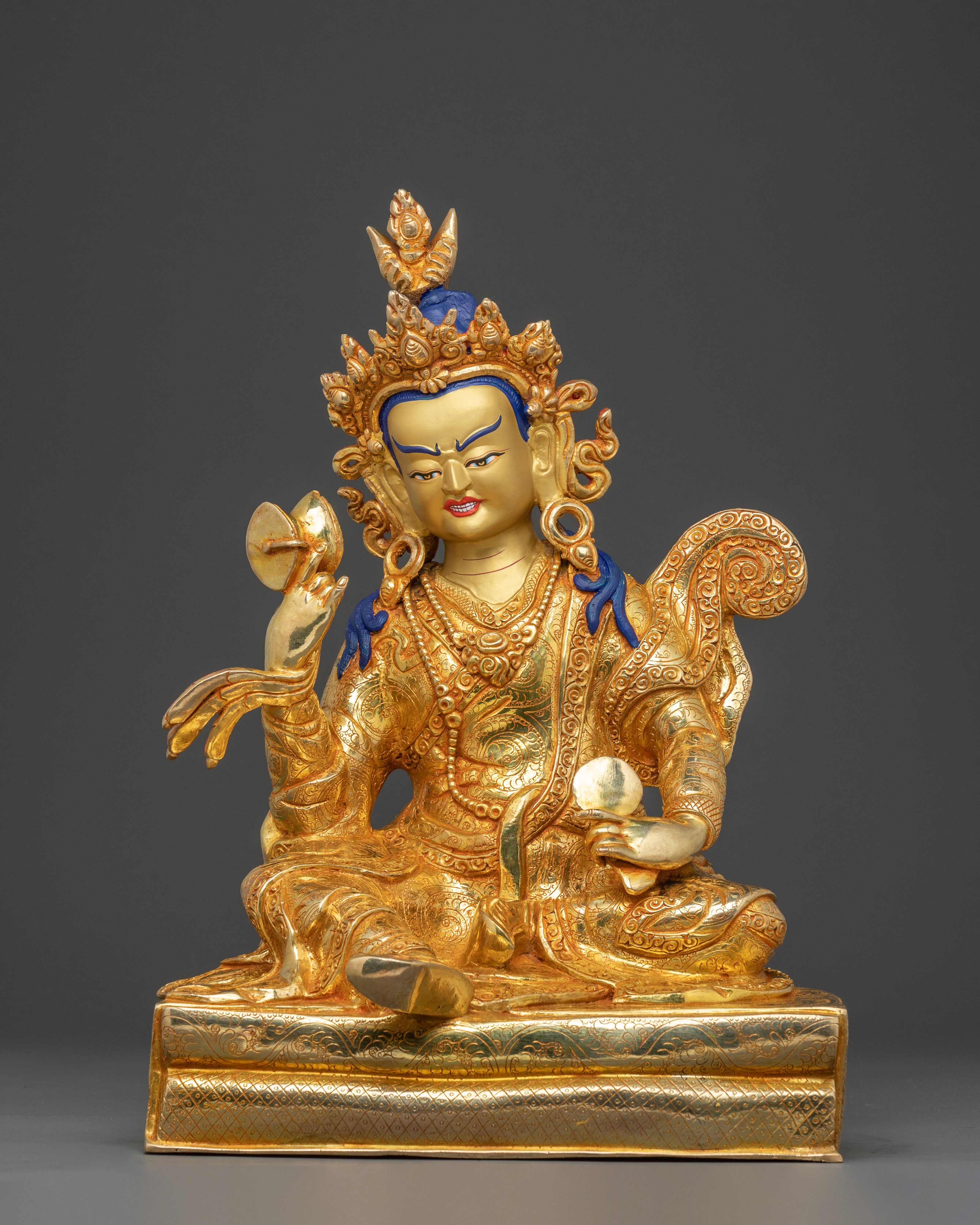 Eight Manifestations Guru Statue Set: Altar Decor