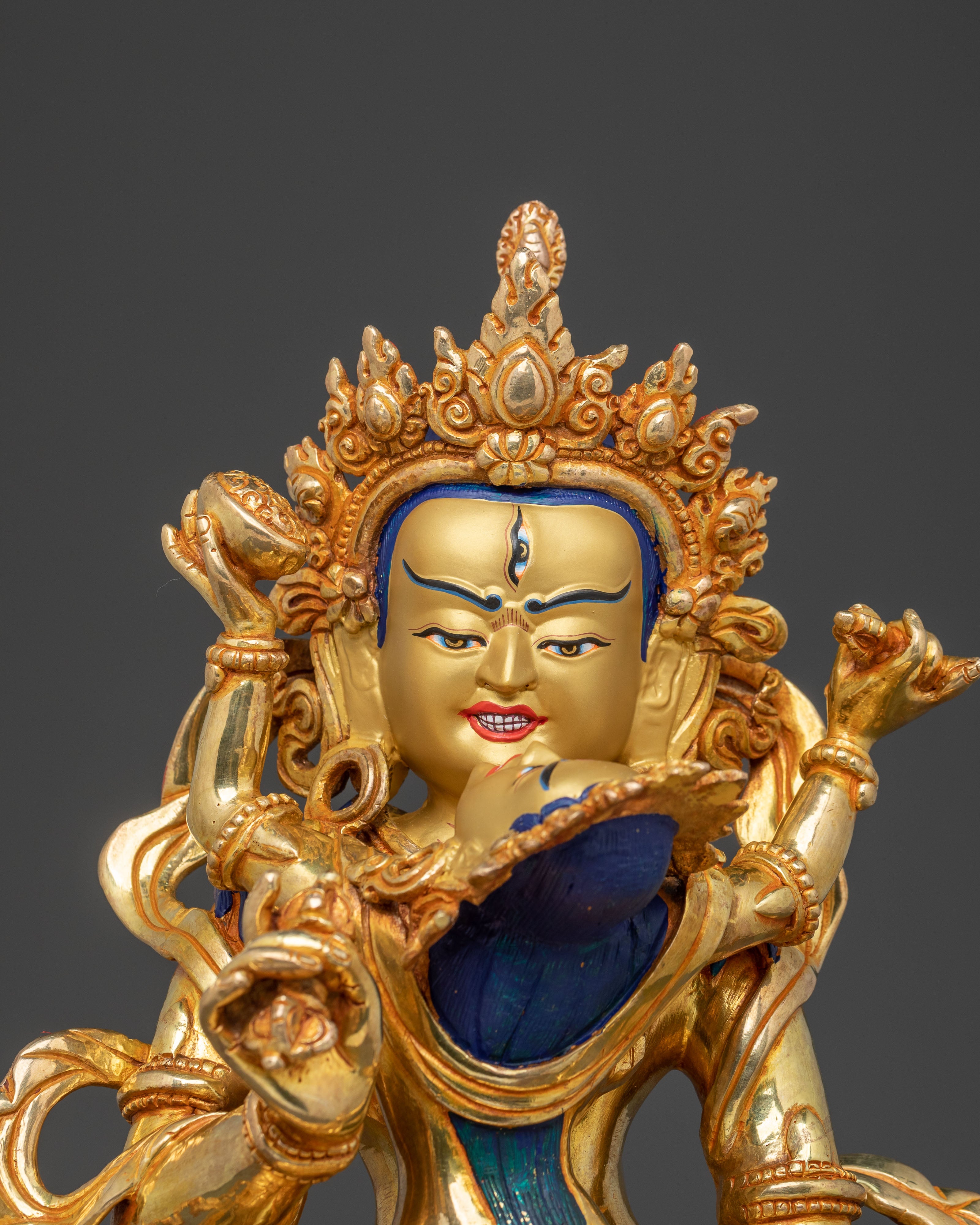 Eight Manifestations Guru Statue Set: Altar Decor