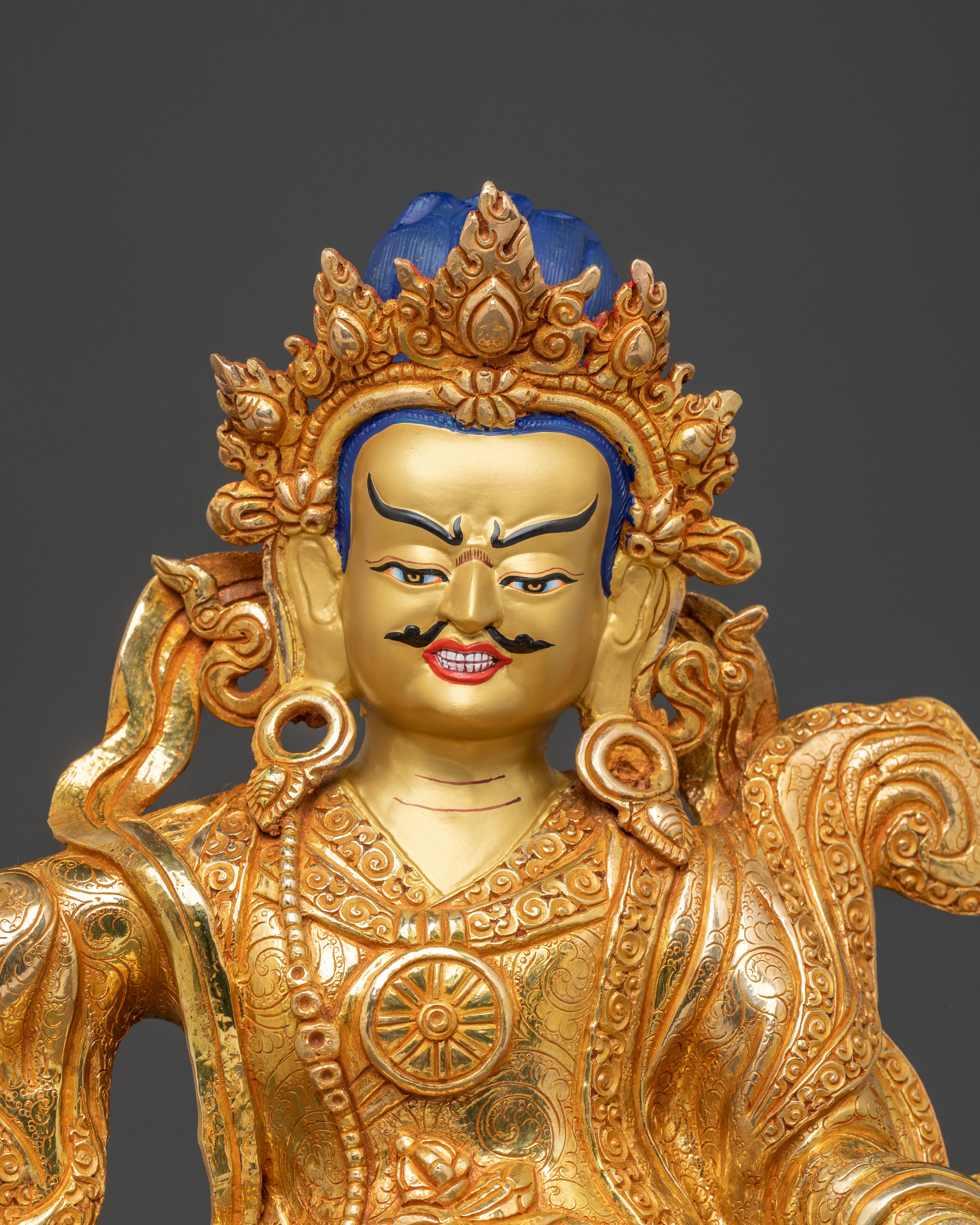 Eight Manifestations Guru Statue Set: Altar Decor