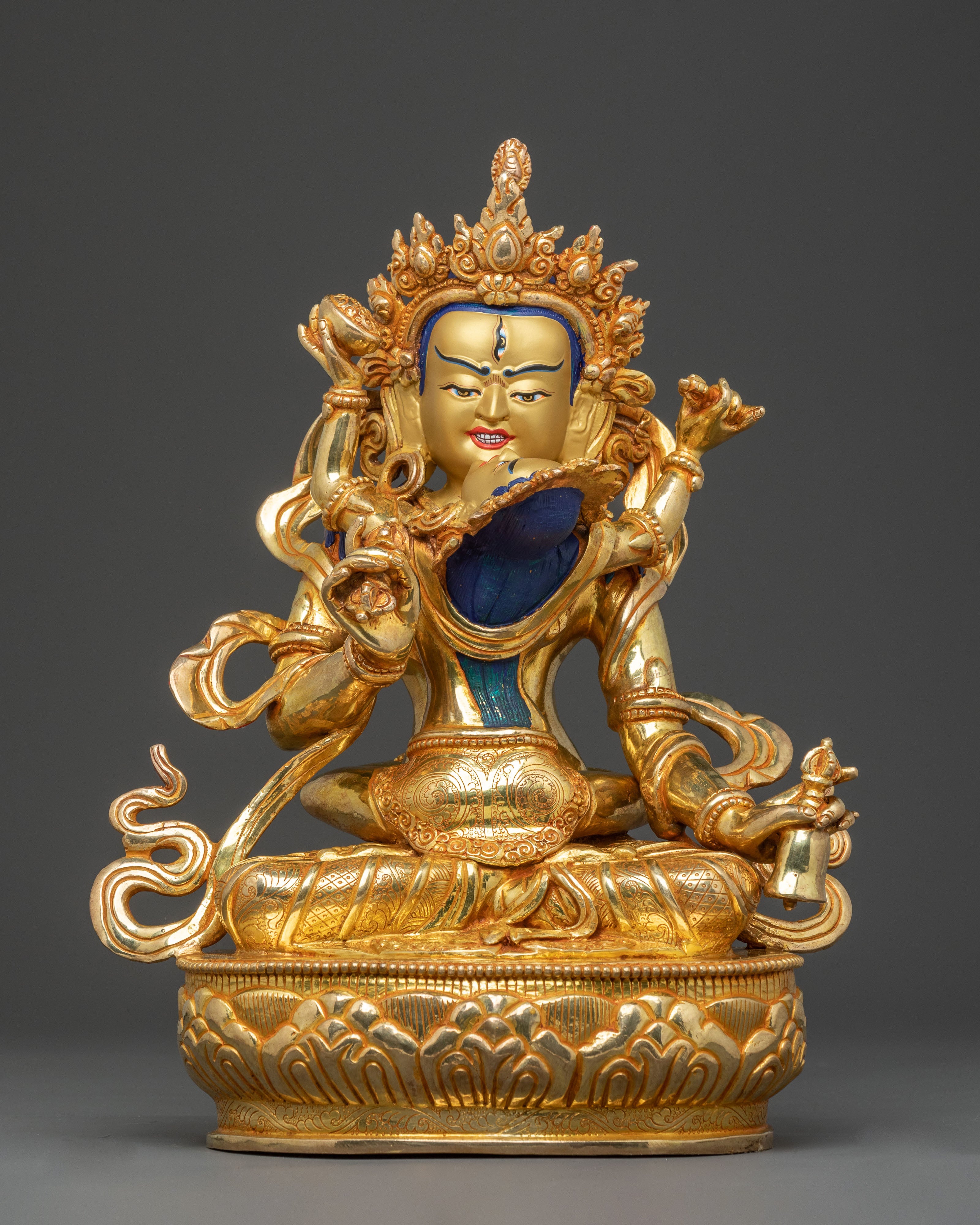 Eight Manifestations Guru Statue Set: Altar Decor