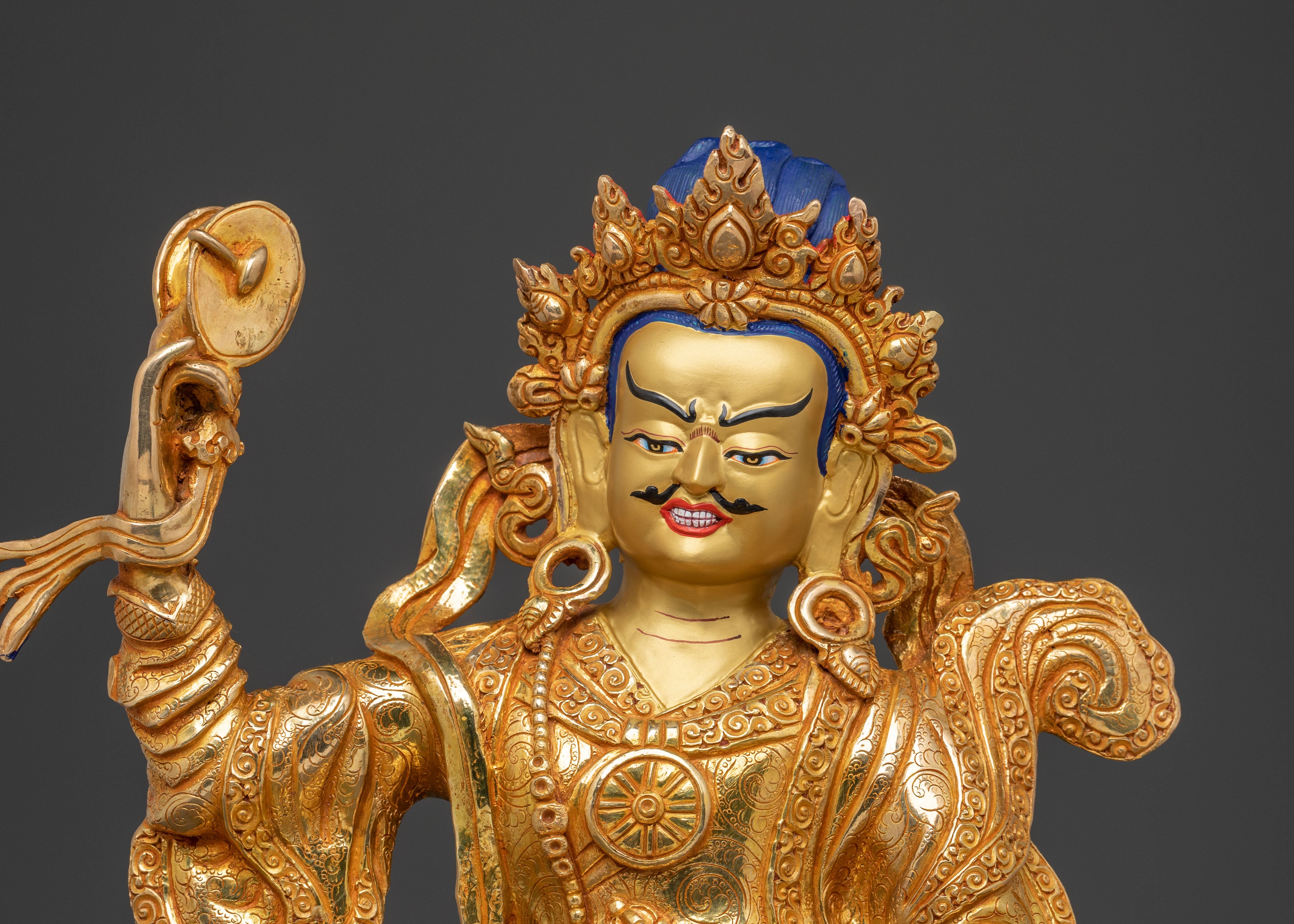 Eight Manifestations Guru Statue Set: Altar Decor