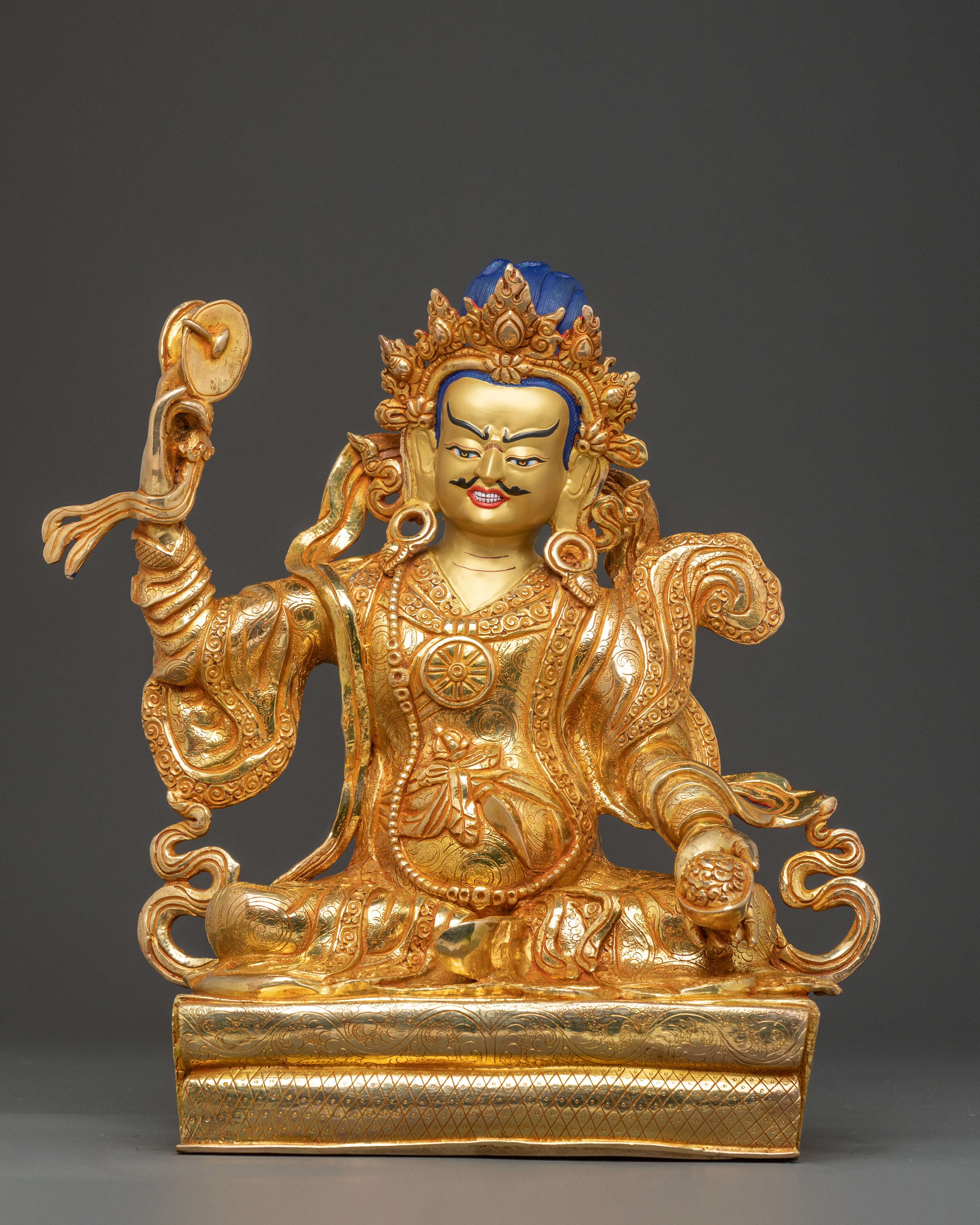 Eight Manifestations Guru Statue Set: Altar Decor