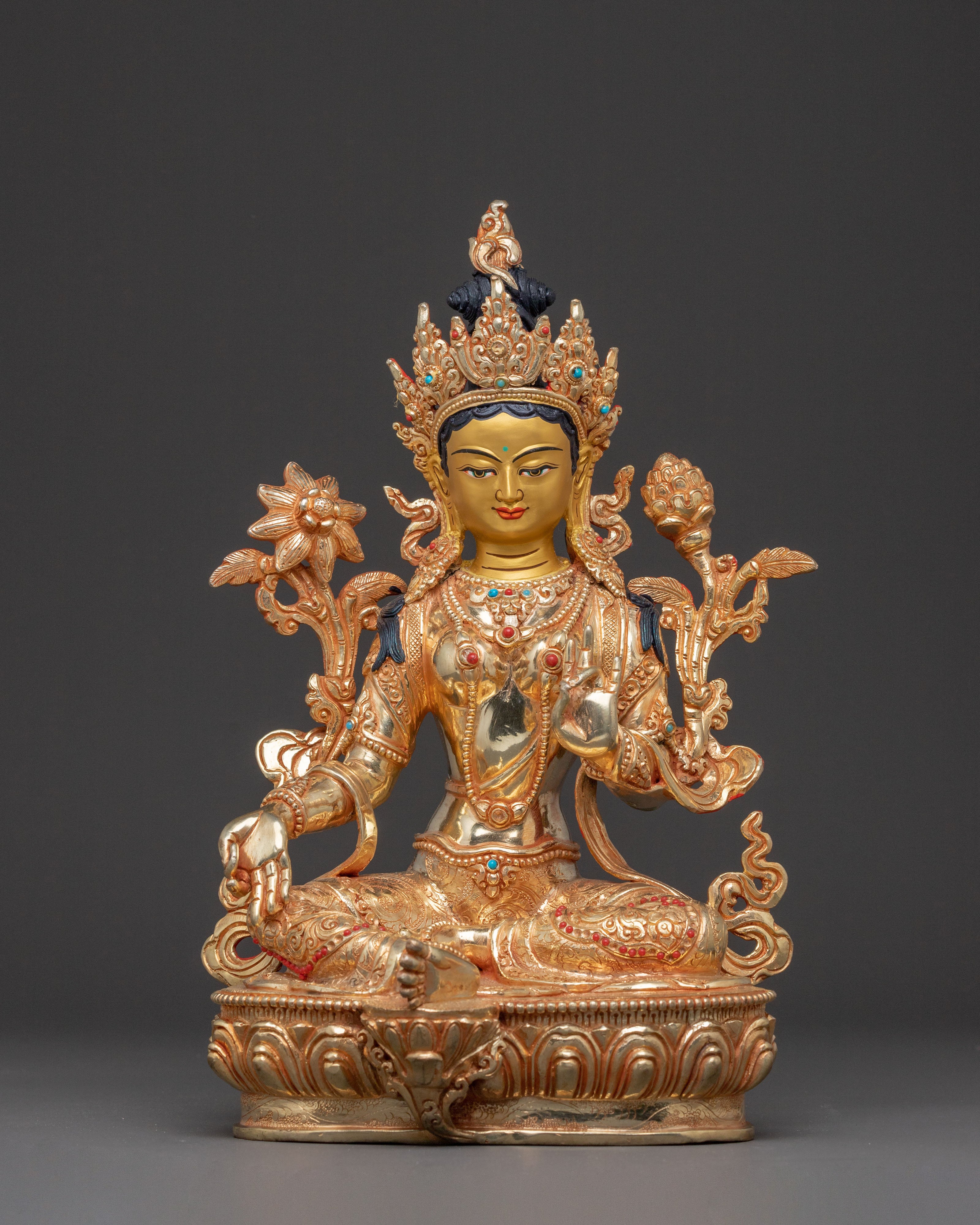 Green Tara Statue