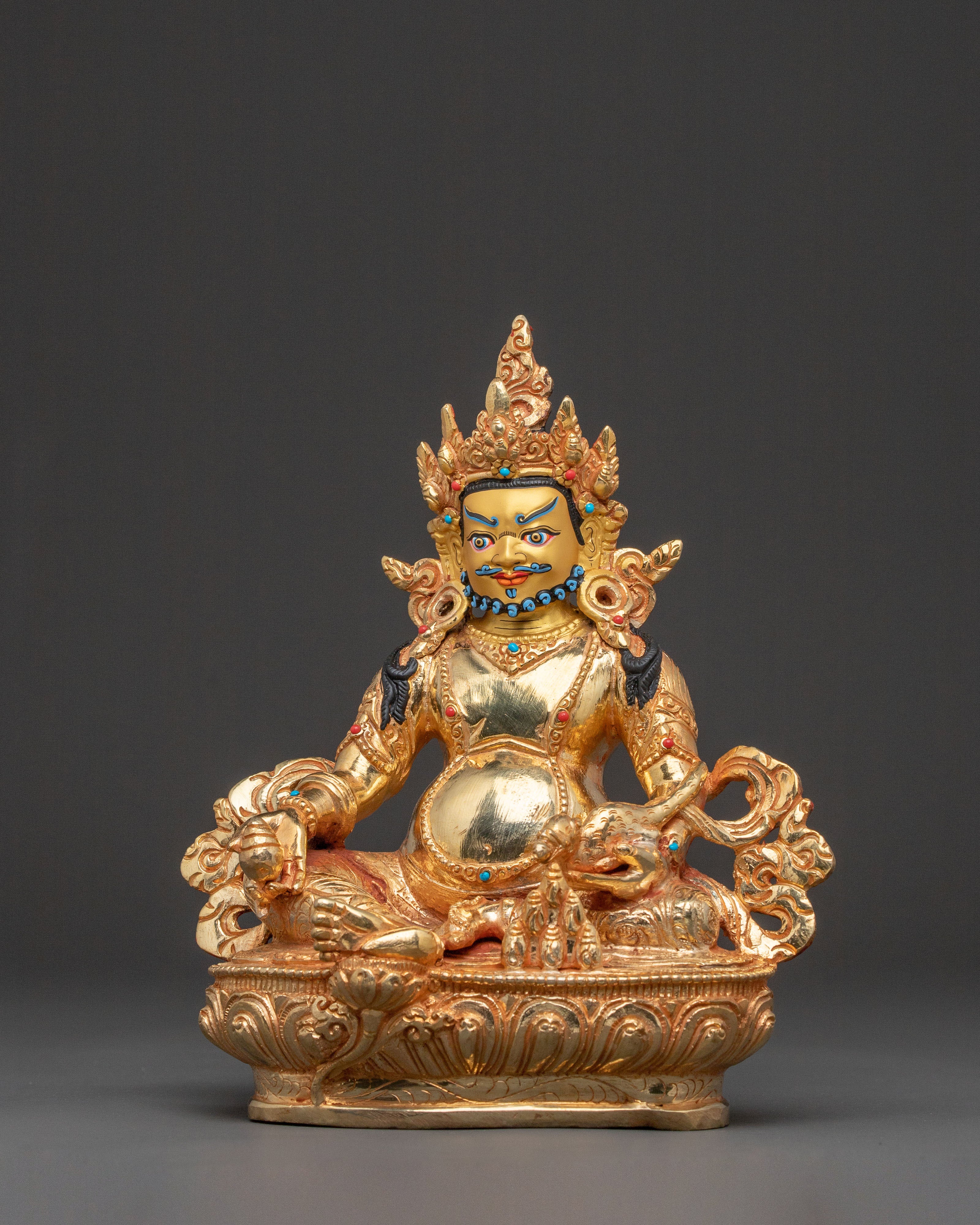 Lord Dzambhala Abundance Statue | Altar Decor