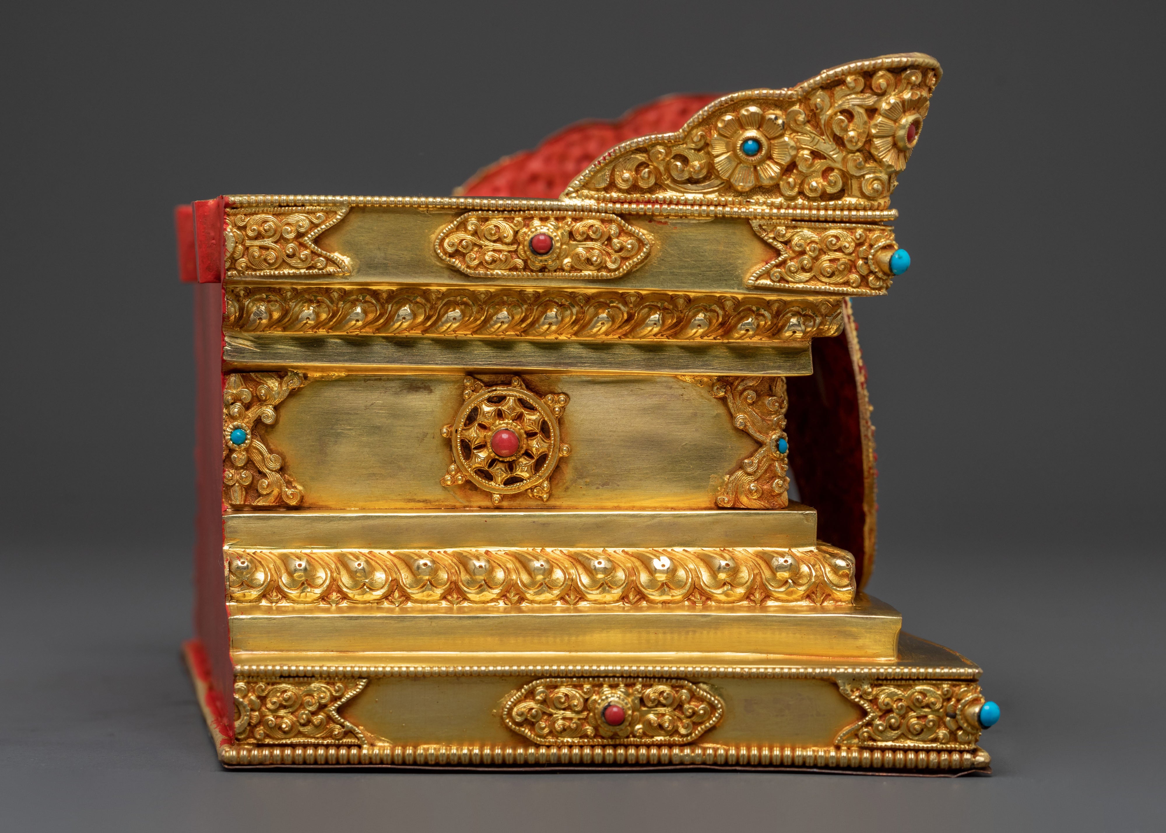 Green Tara Statue On Throne | Sacred Altar Decor