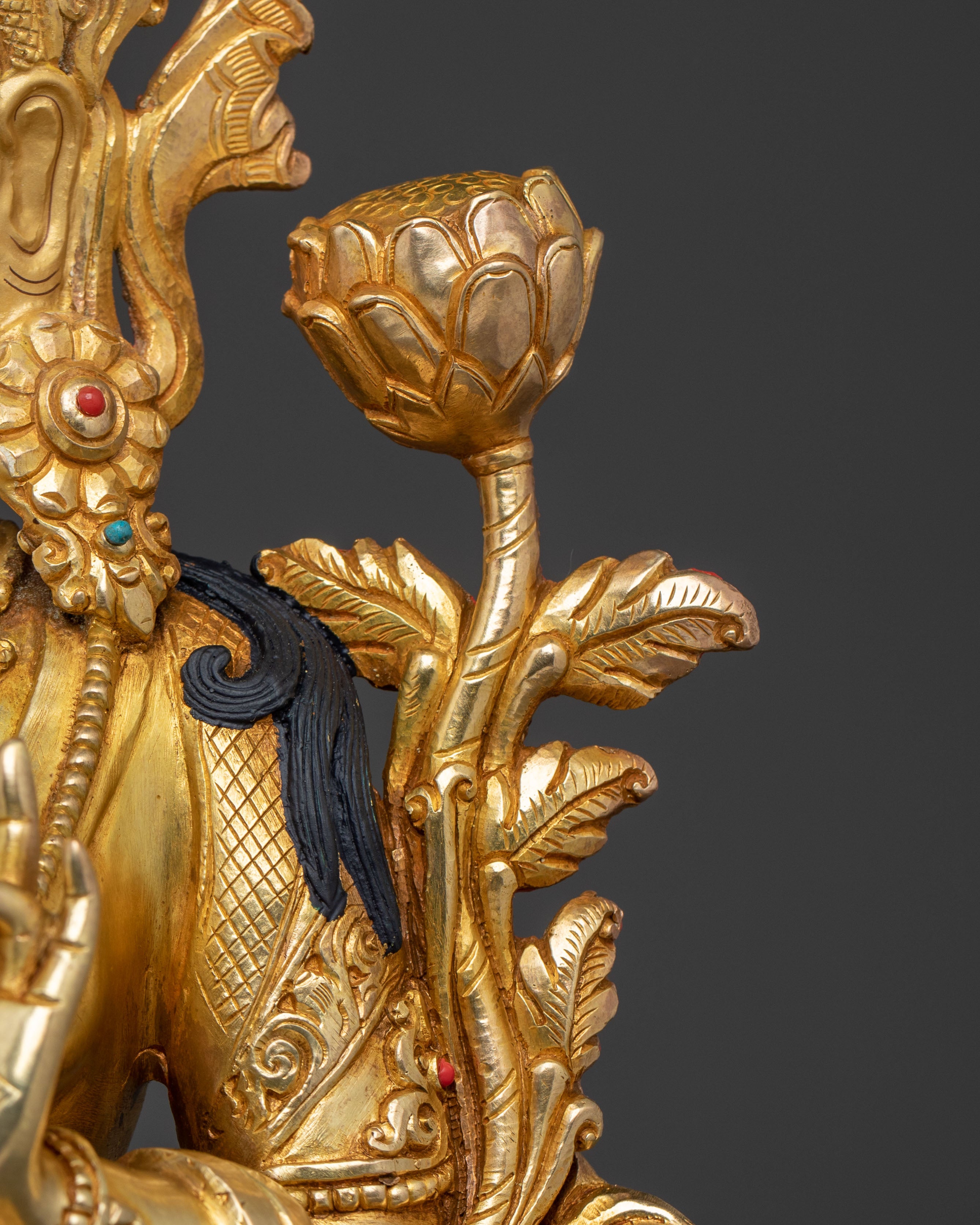Green Tara Buddhist Statue | Sacred Figure