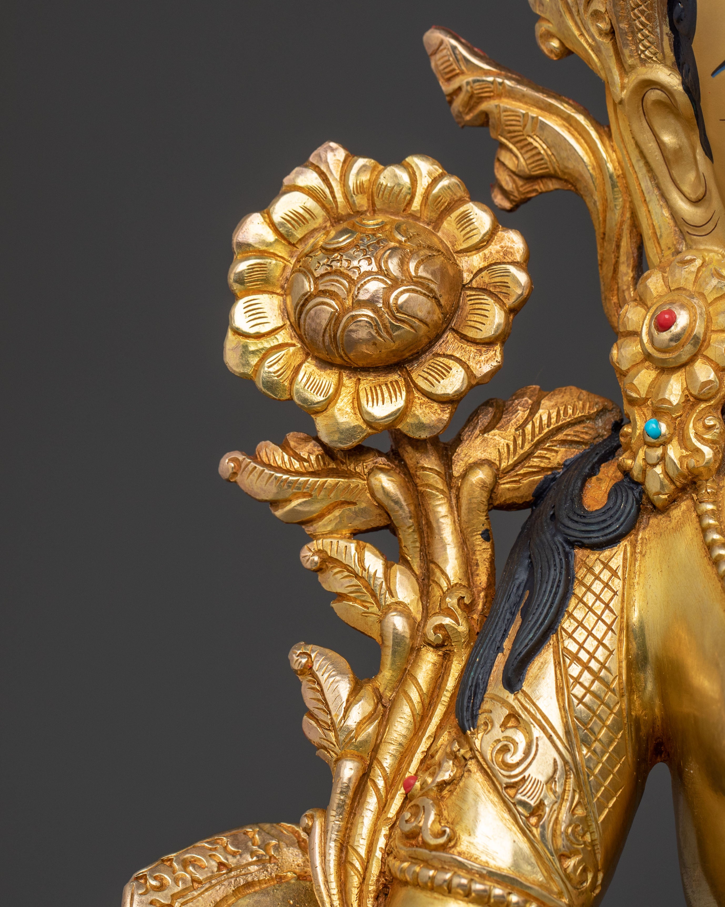 Green Tara Buddhist Statue | Sacred Figure