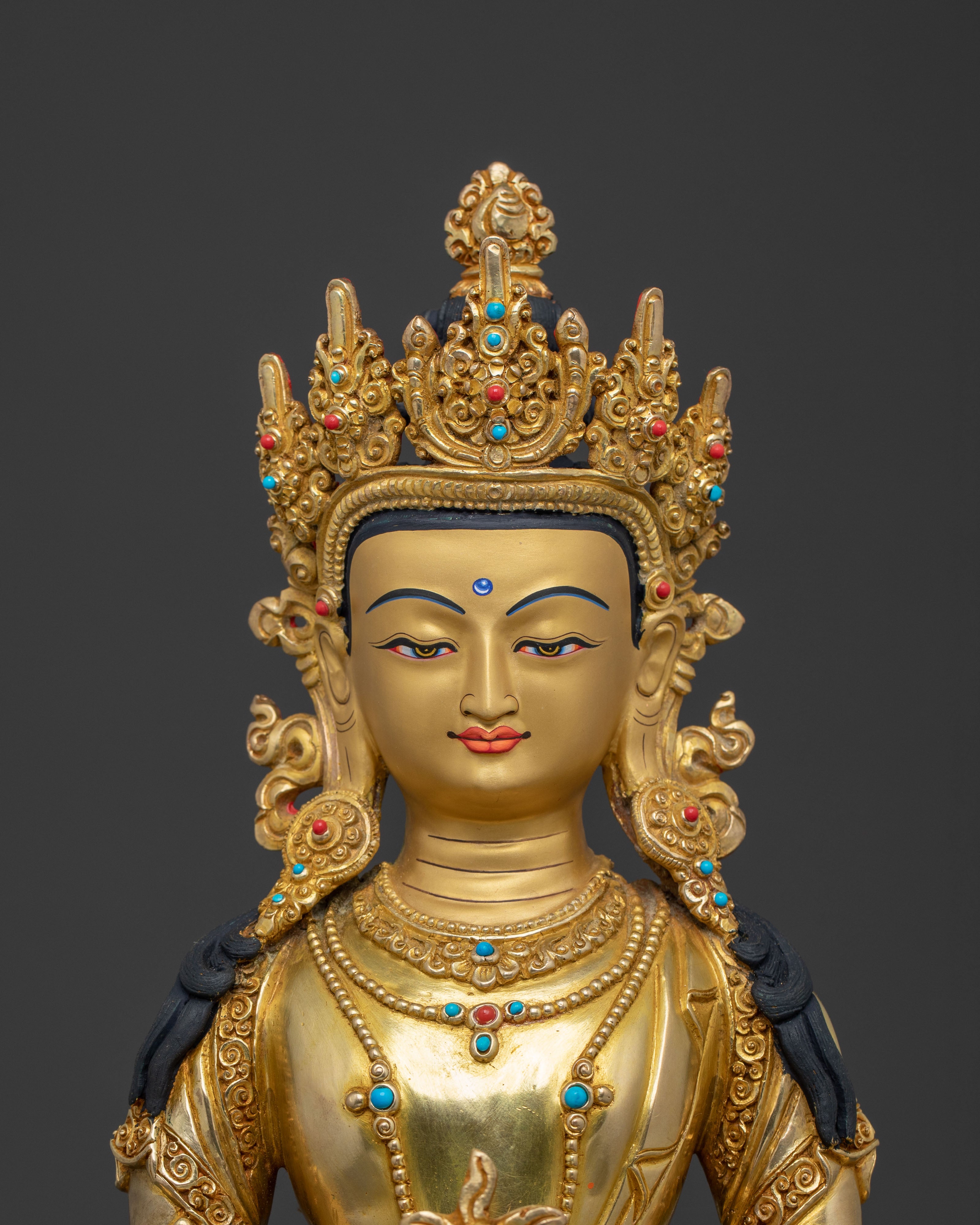 Radiant Amitayus Spiritual Statue | Longevity Icon