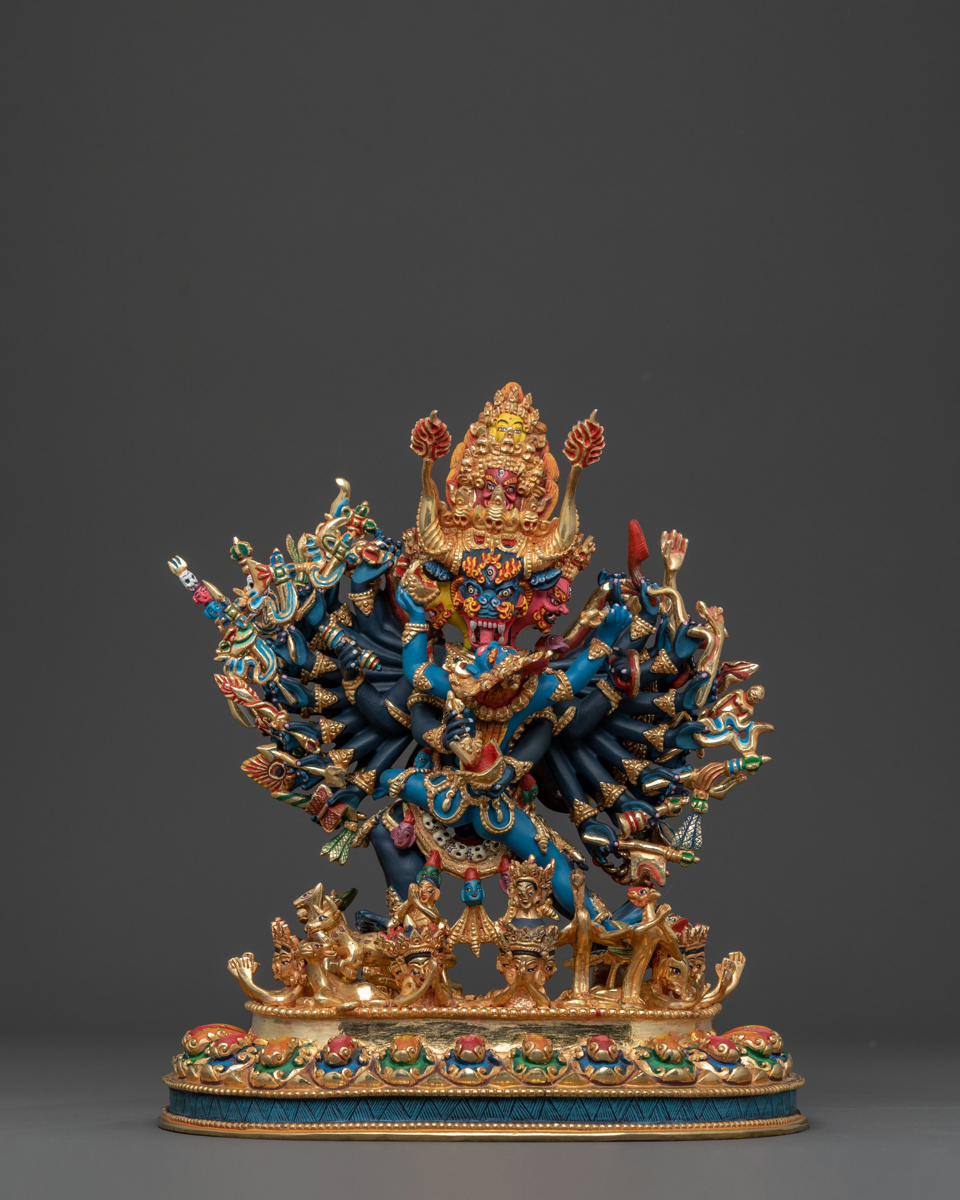 Yamantaka Sacred Statue for Altar Home Decor