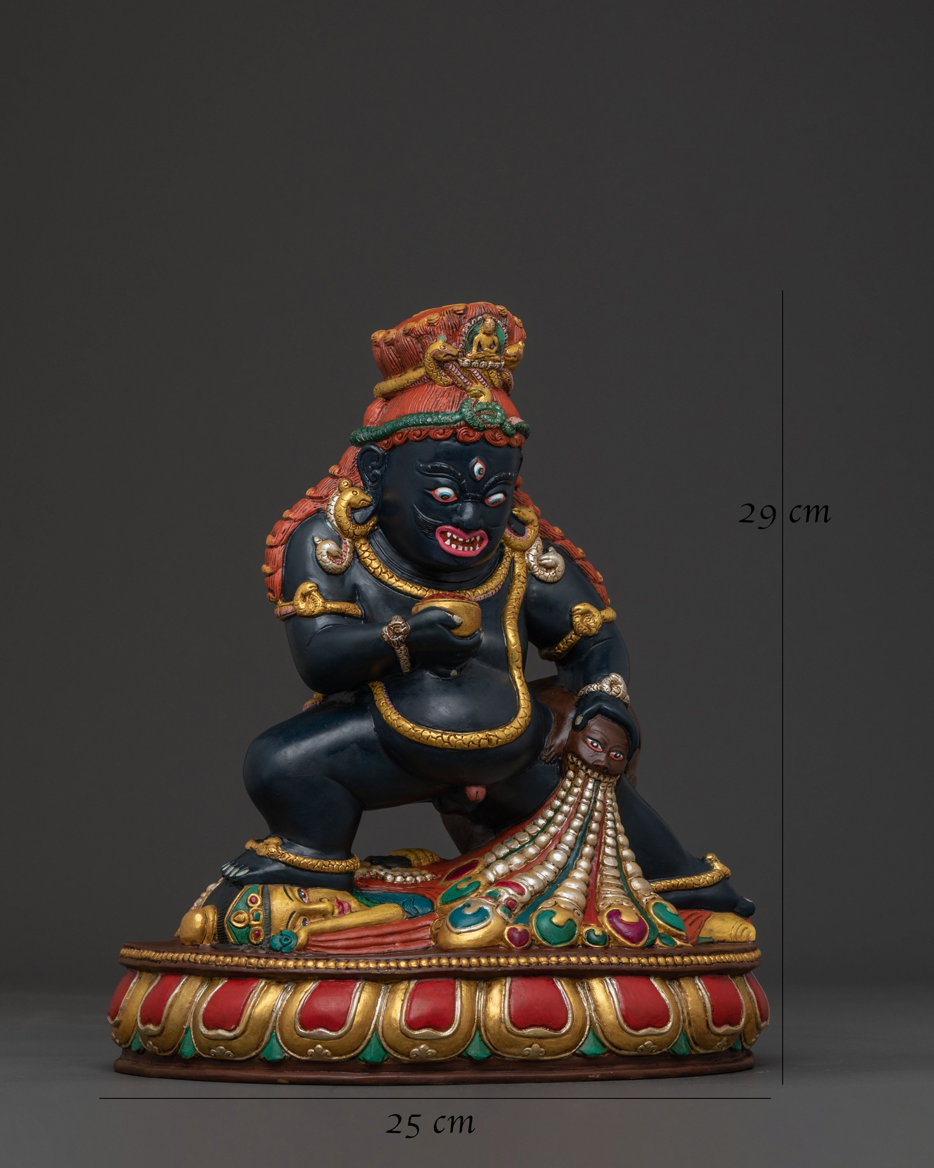 Black Dzambhala Tantric Statue | Wealth Deity