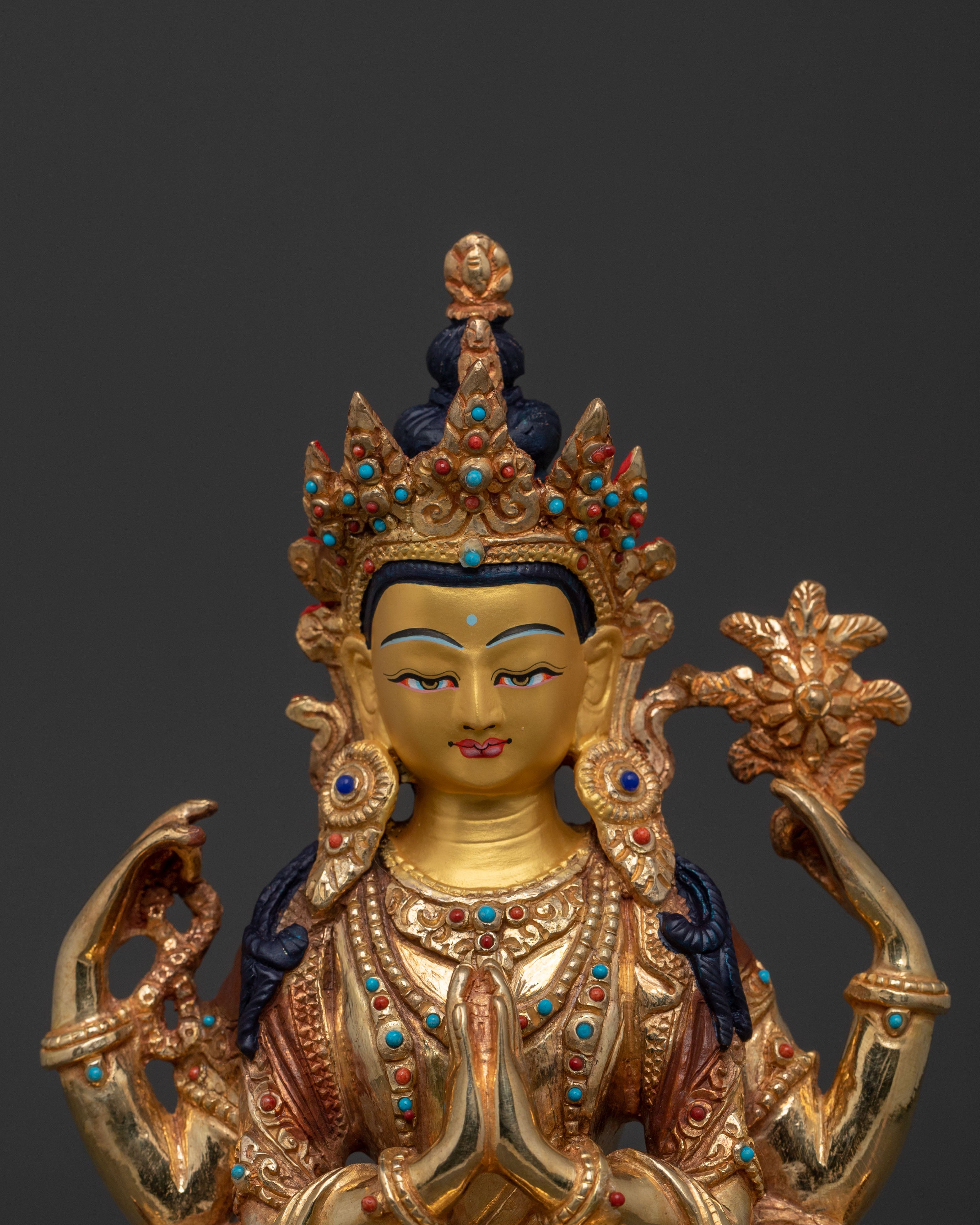 Chenrezig Divine Mercy Statue | Handcrafted in Nepal