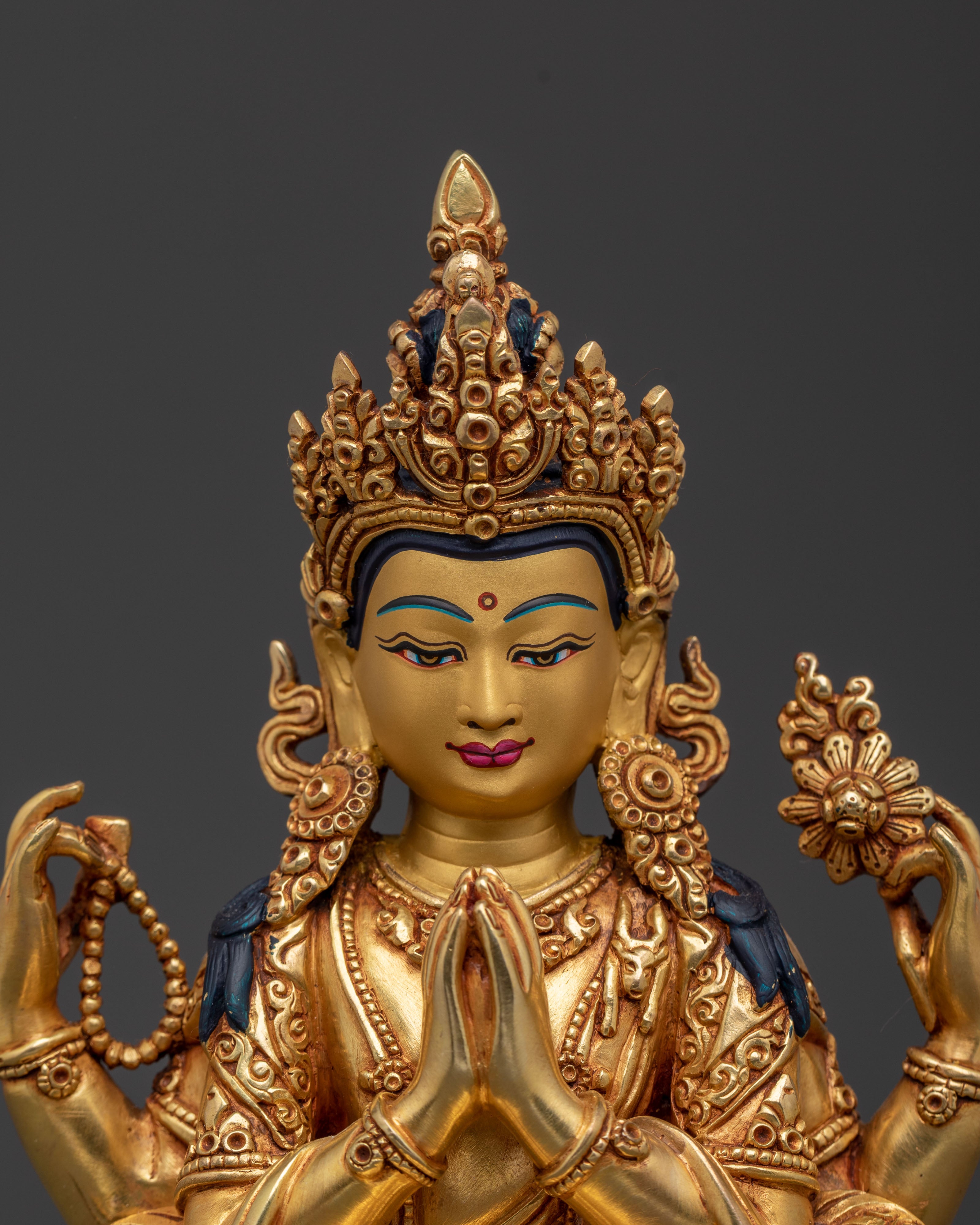 Handcrafted Six Bodhisattvas Statue | Spiritual Decor