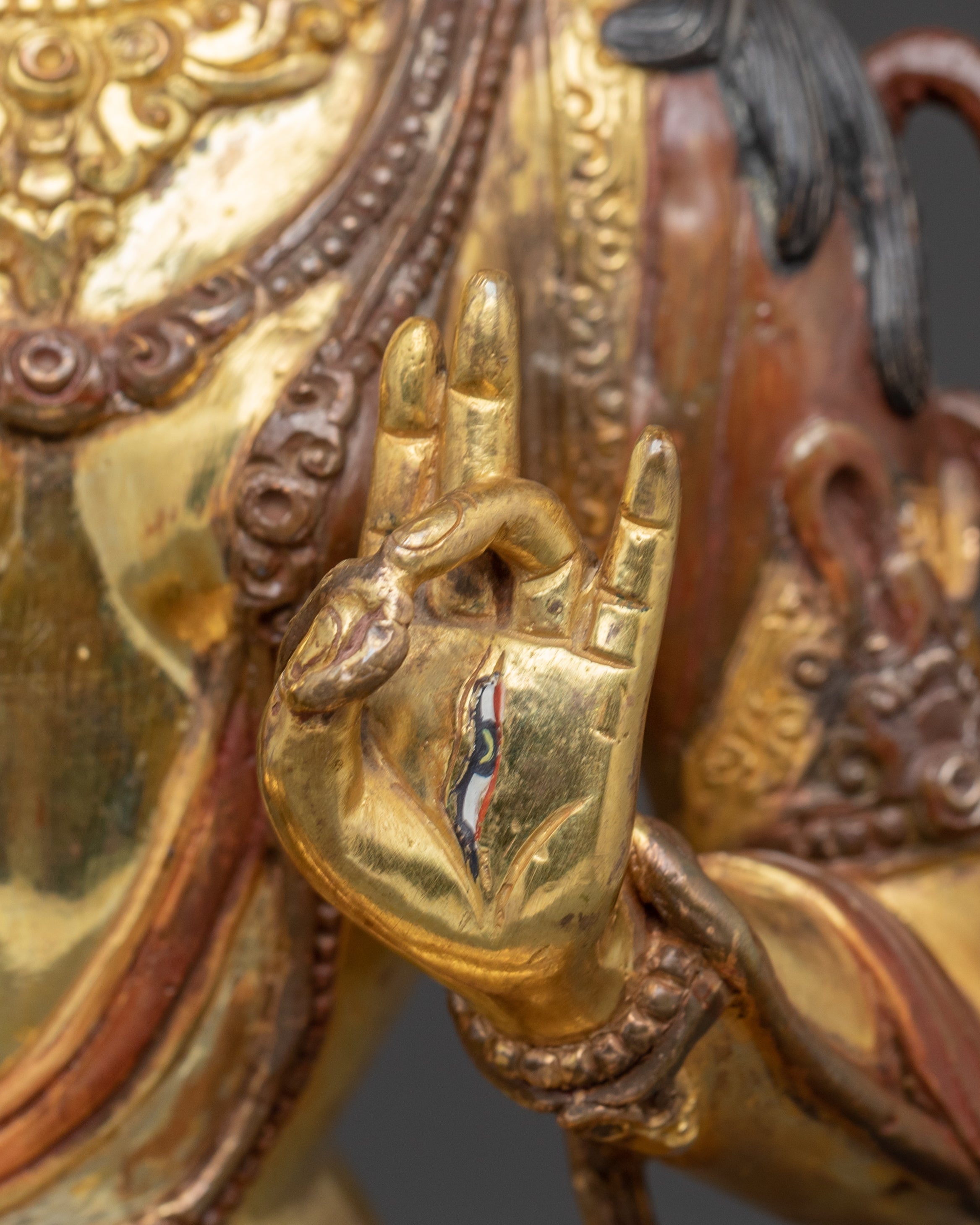 Seven-Eyed Healing Goddess White Tara Art | Compassion Deity