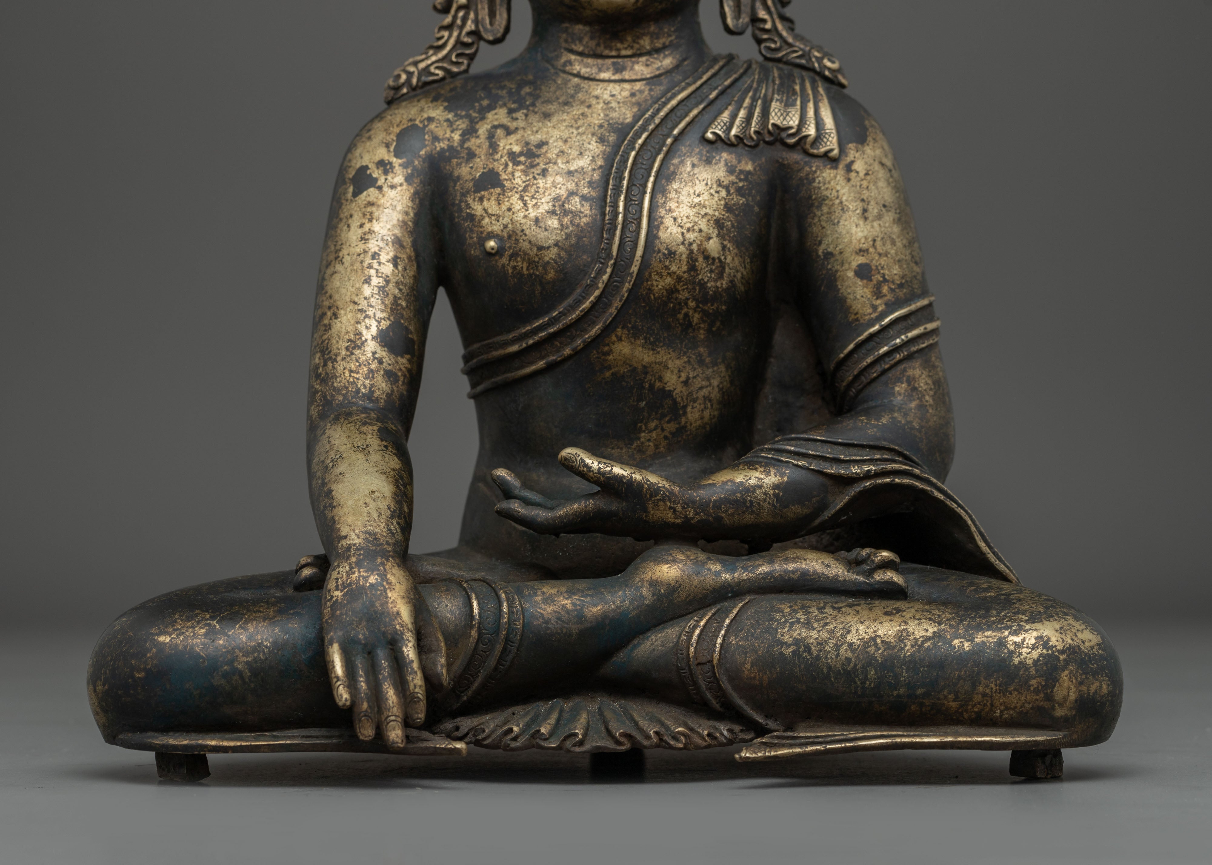 Handmade Statue of Seated Shakyamuni Buddha | Historical Buddha
