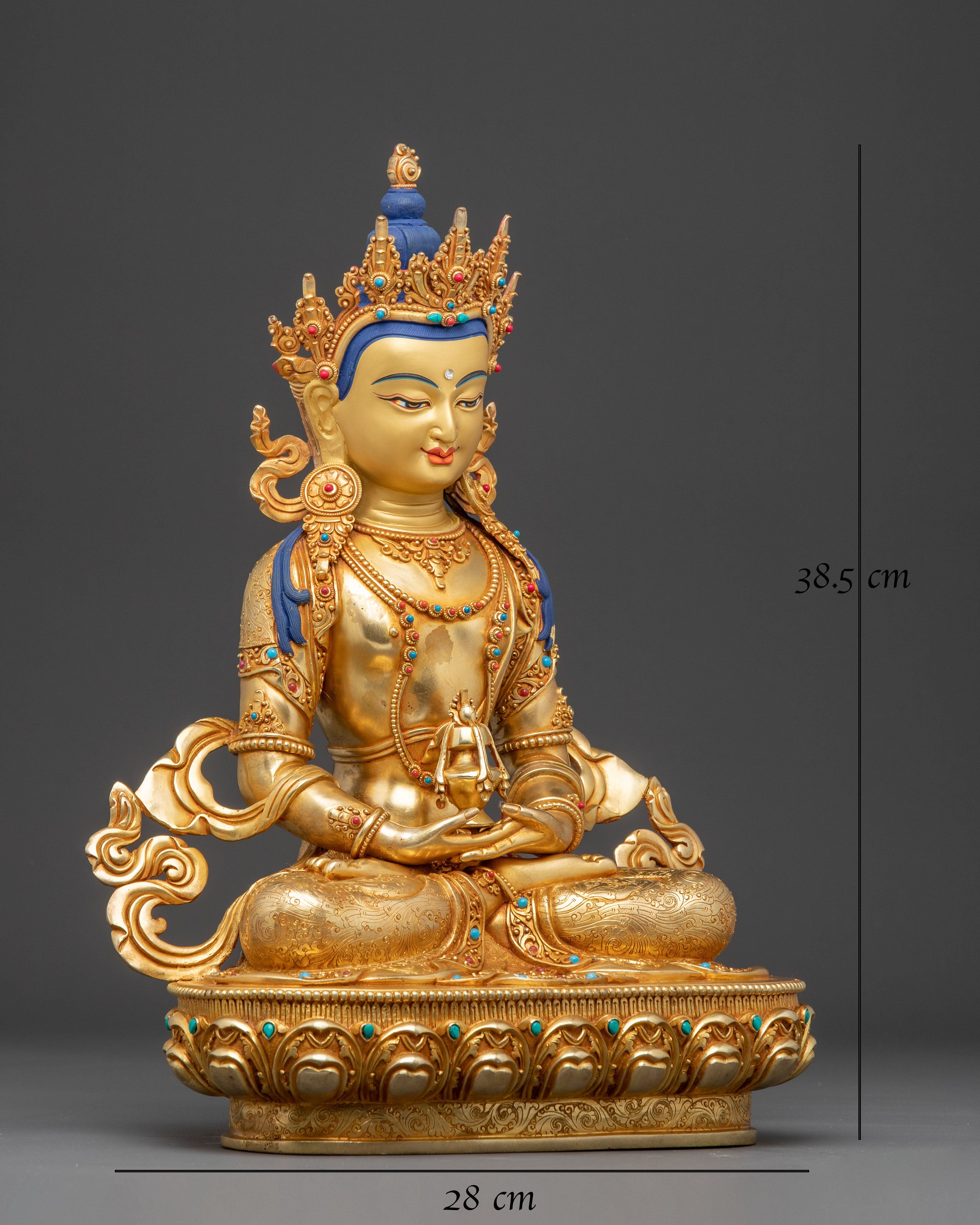 Longevity Buddha Amitayus Handmade Statue