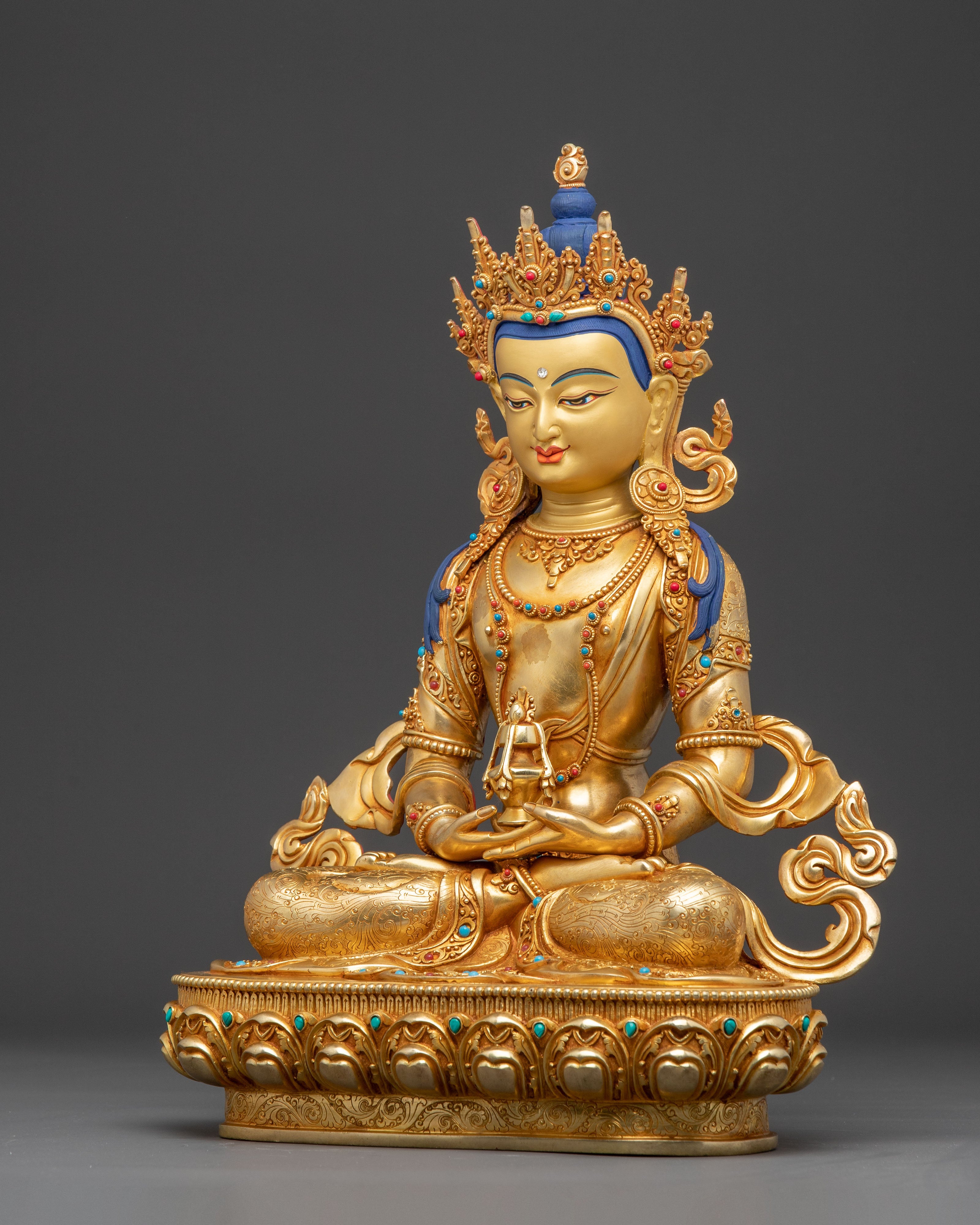 Longevity Buddha Amitayus Handmade Statue | Buddha of Infinite Life
