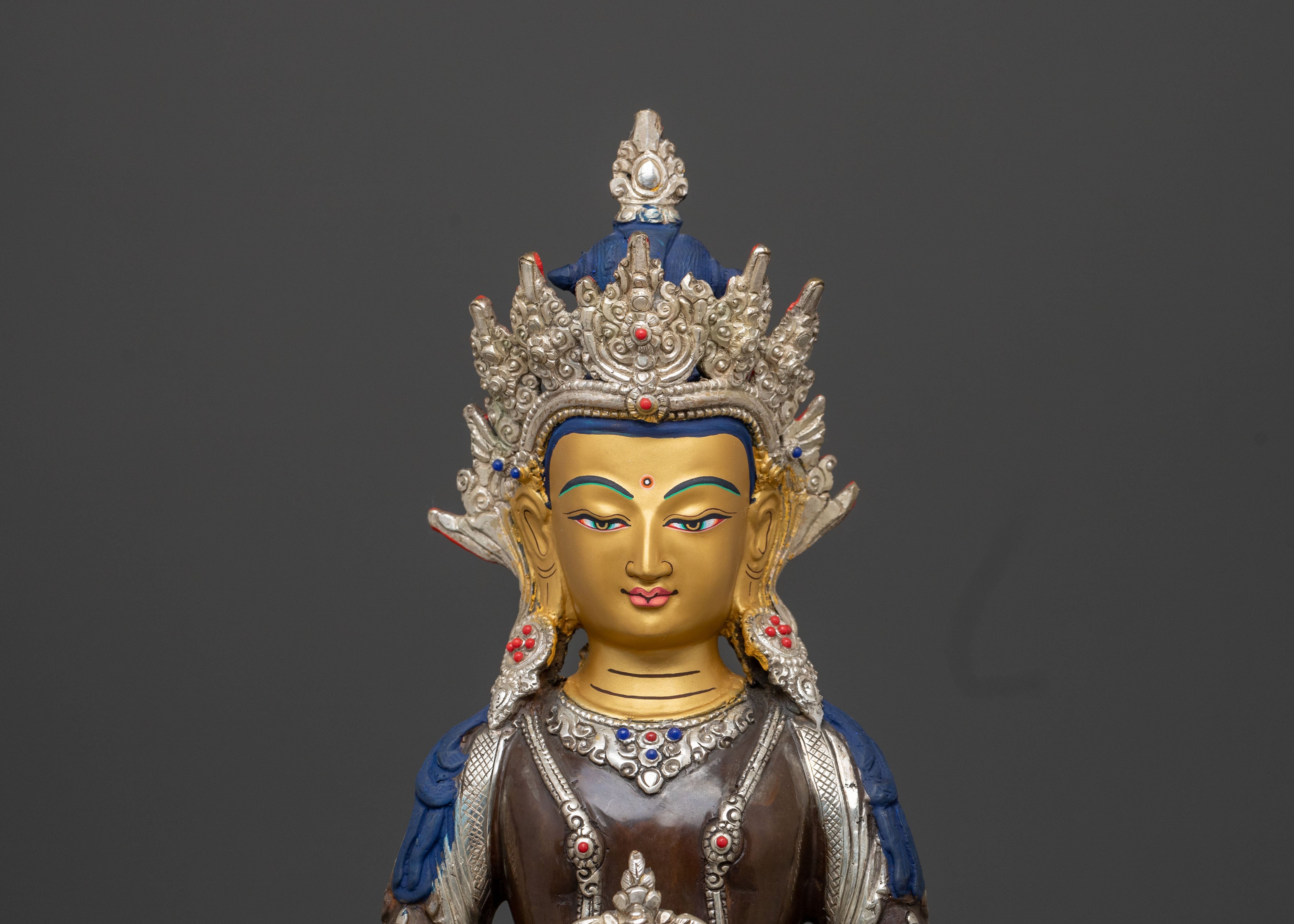 Long Life Amitayus Buddha Figurine | Meditation Decor