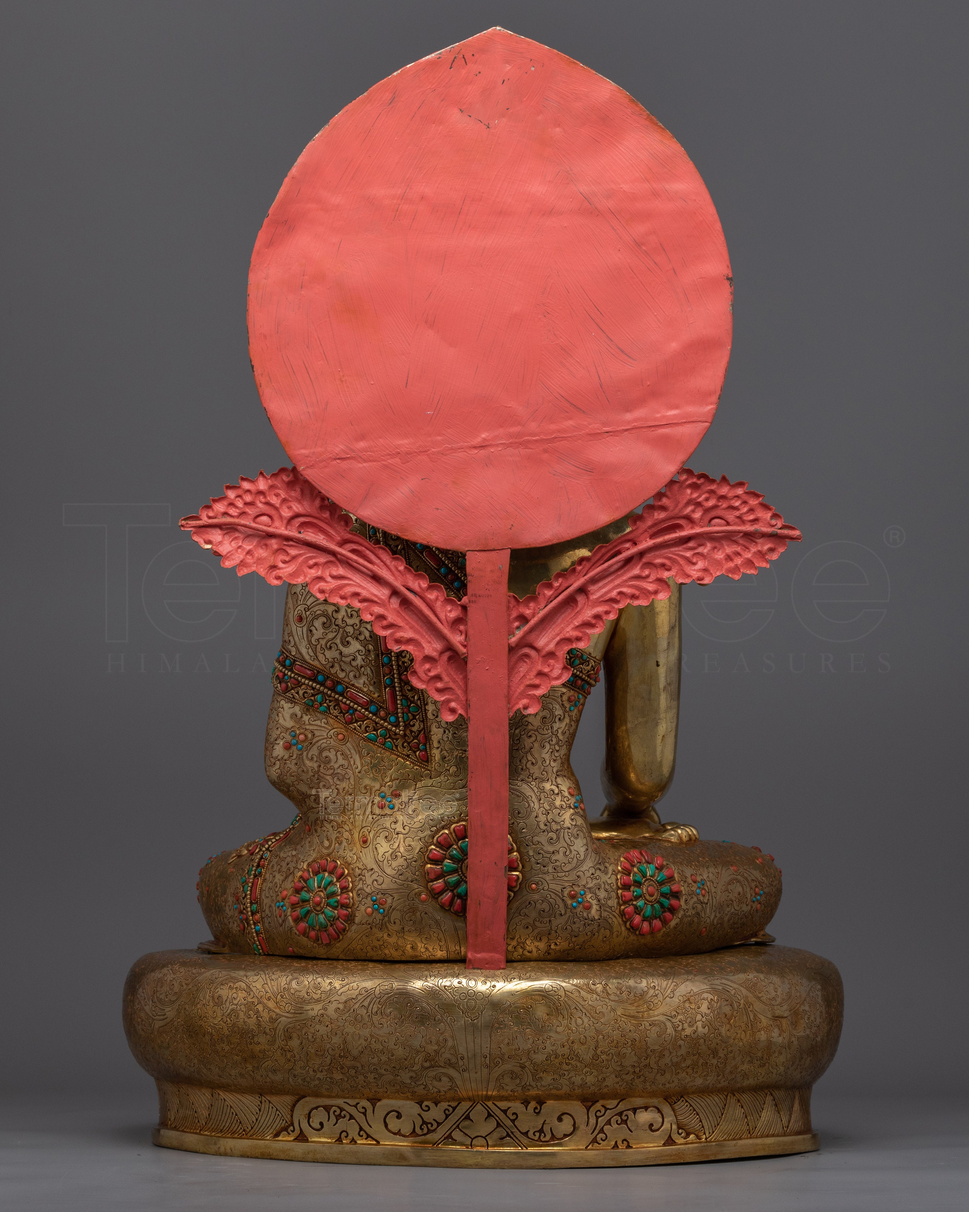 Big Golden Buddha Statue | Hand-Carved Buddhist Deity Sculpture - Termatree