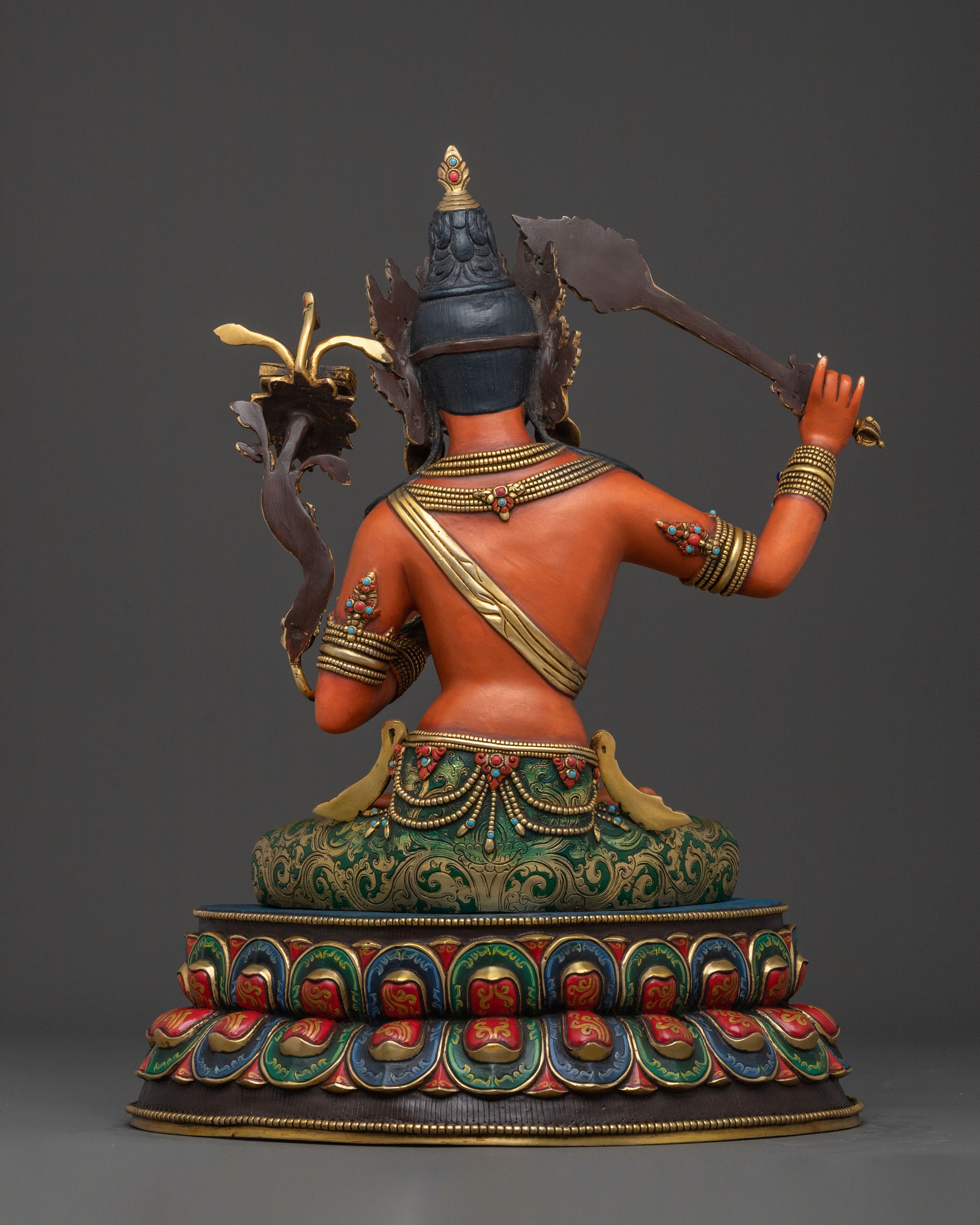 Handcrafted Five Bodhisattva Sacred Statue Set