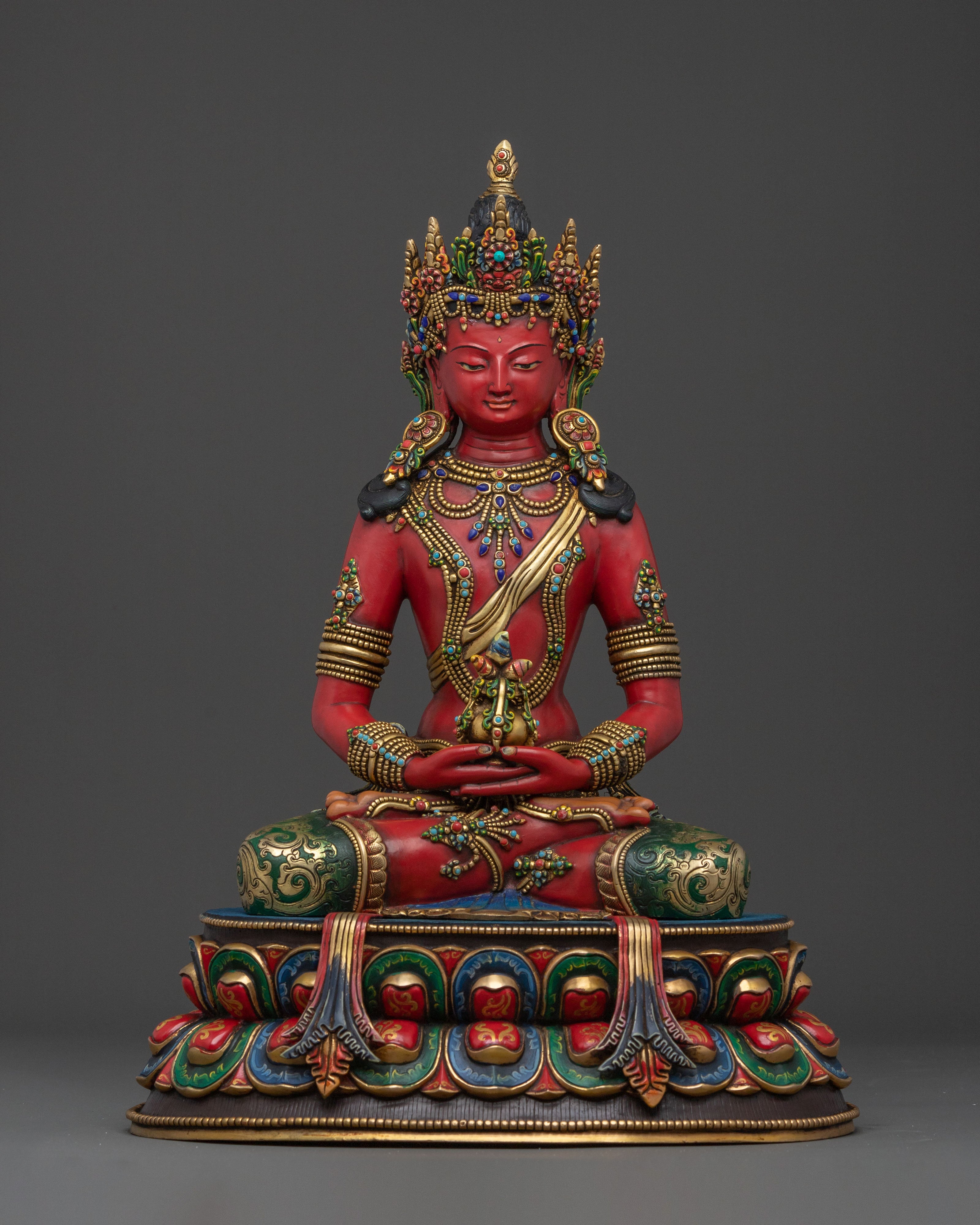 Handcrafted Five Bodhisattva Sacred Statue Set