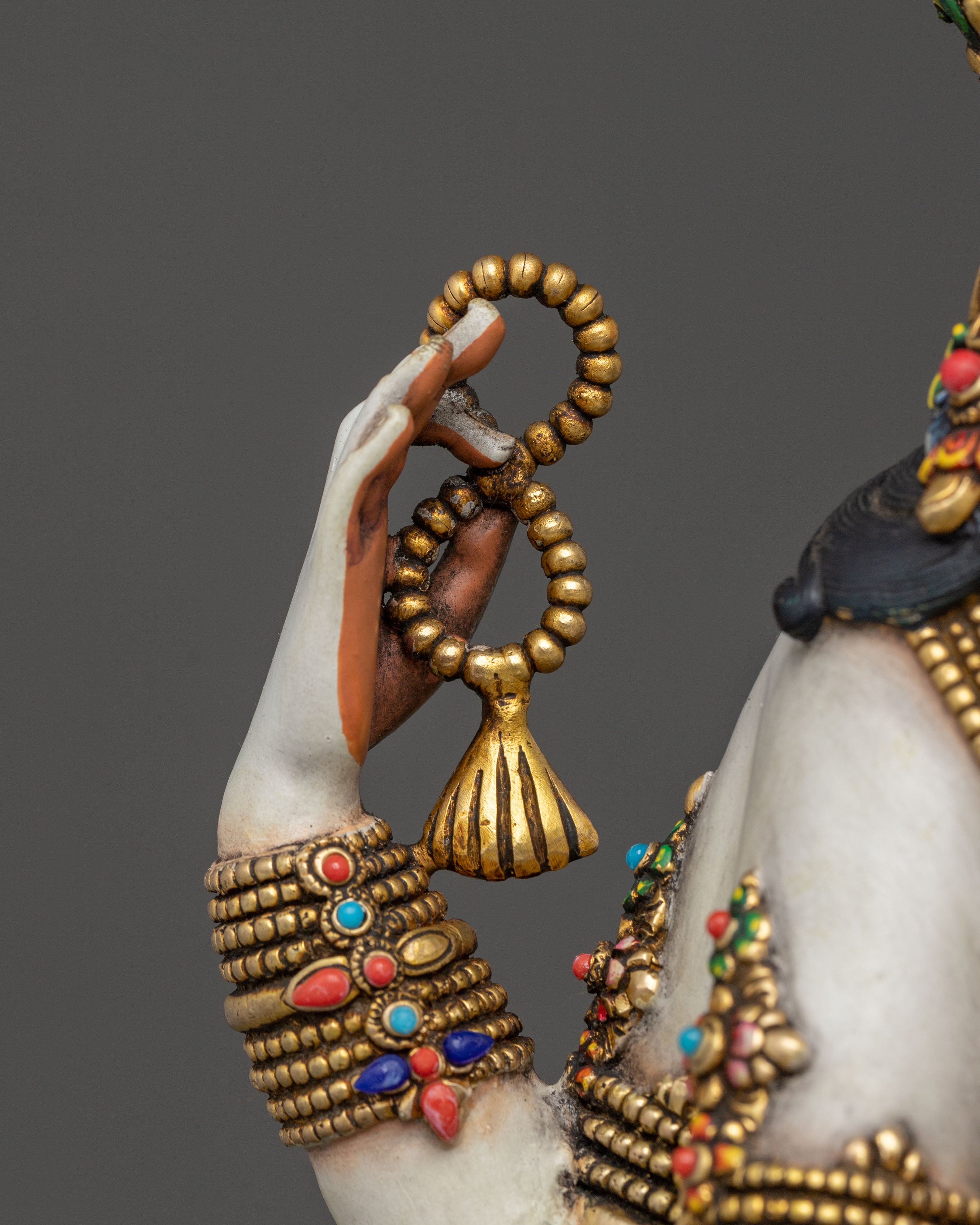 Handcrafted Five Bodhisattva Sacred Statue Set