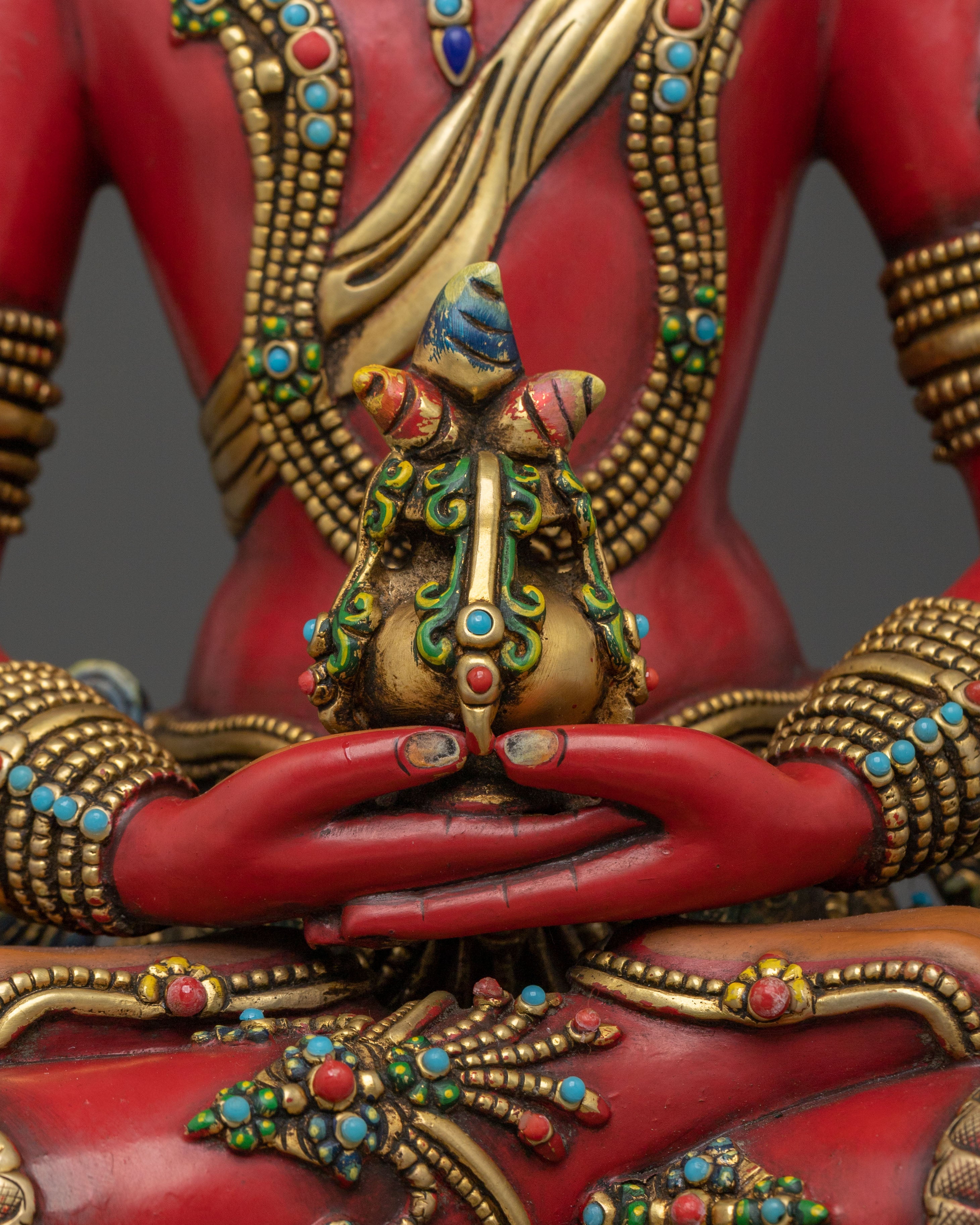 Handcrafted Five Bodhisattva Sacred Statue Set