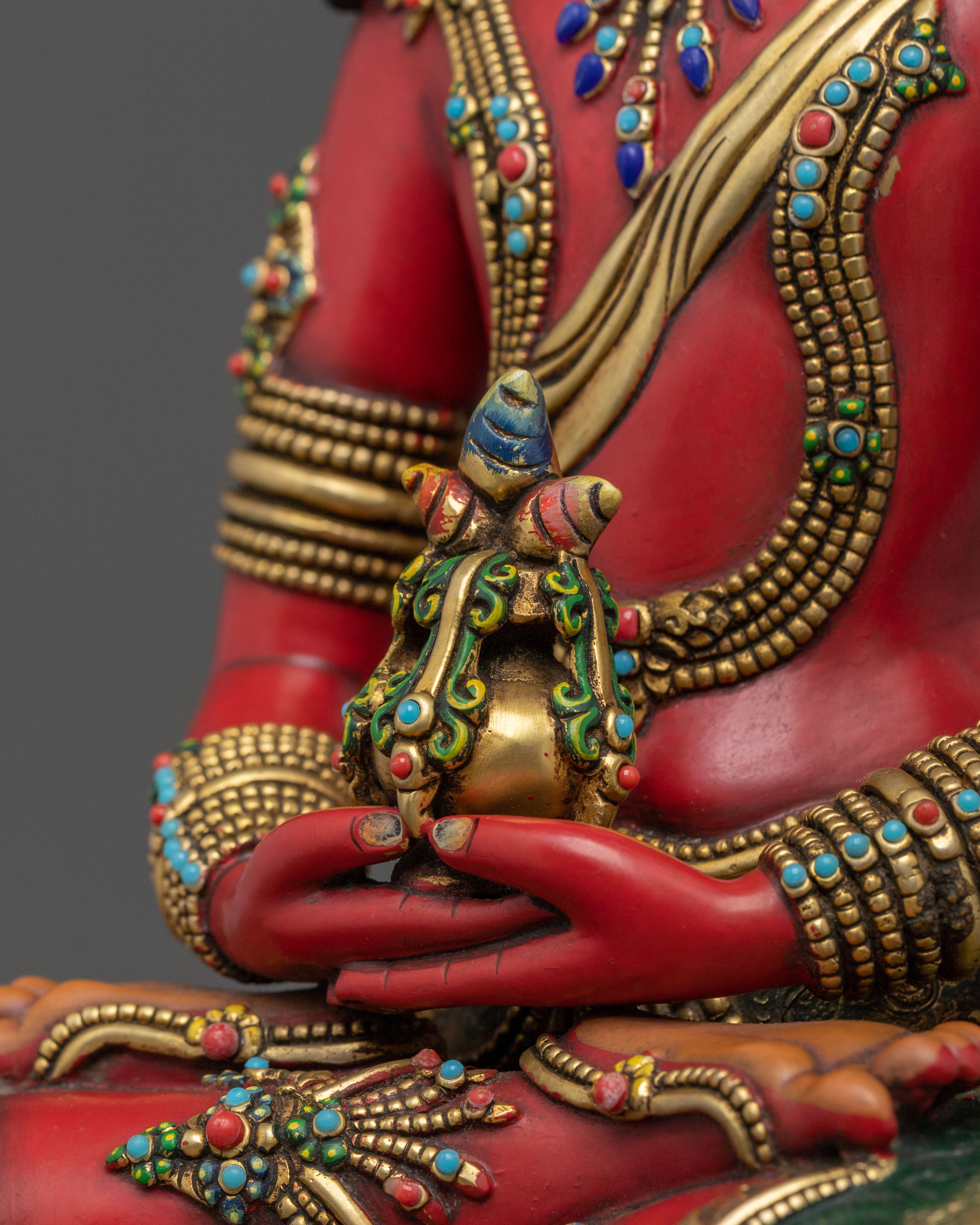 Handcrafted Five Bodhisattva Sacred Statue Set