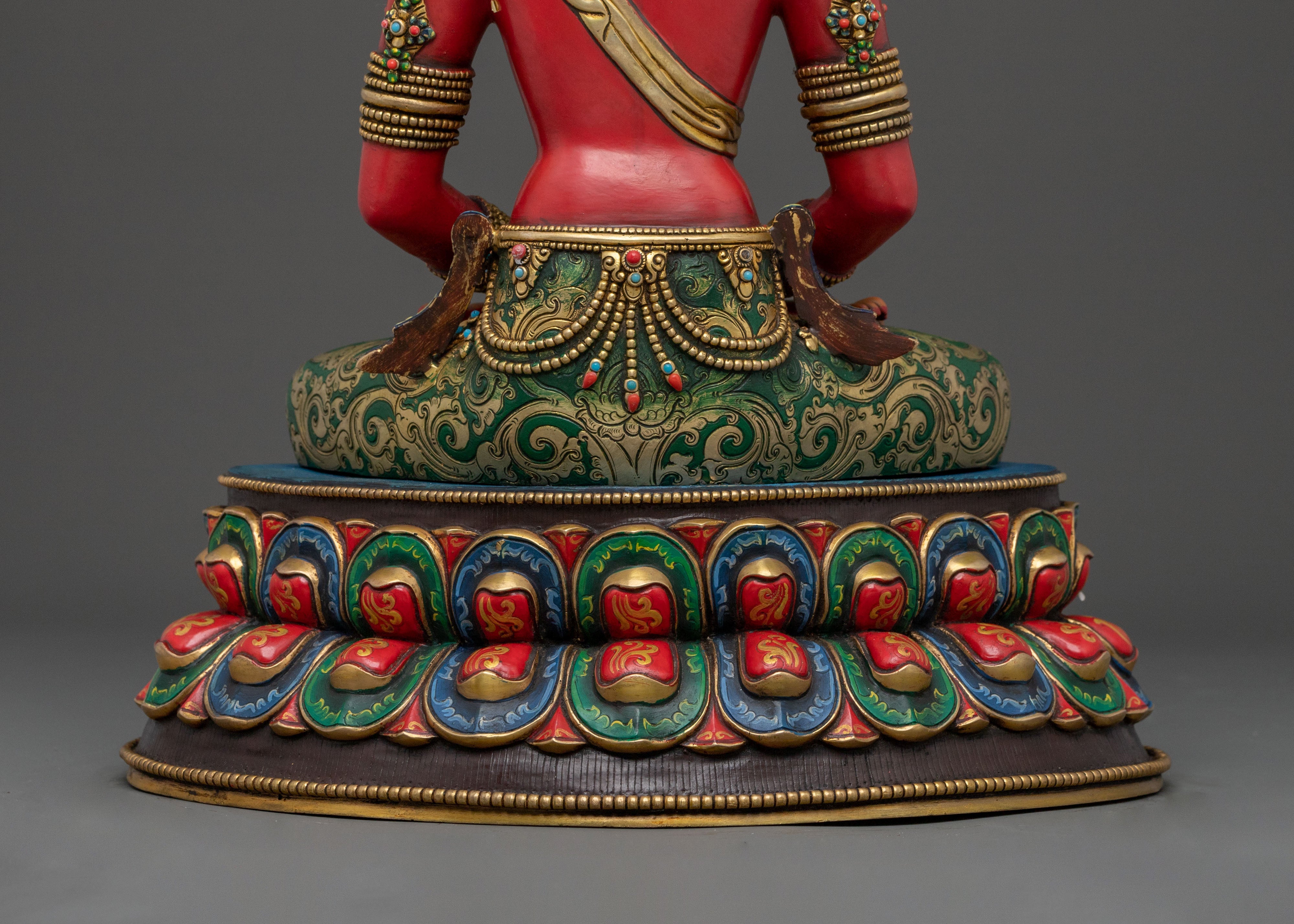 Handcrafted Five Bodhisattva Sacred Statue Set