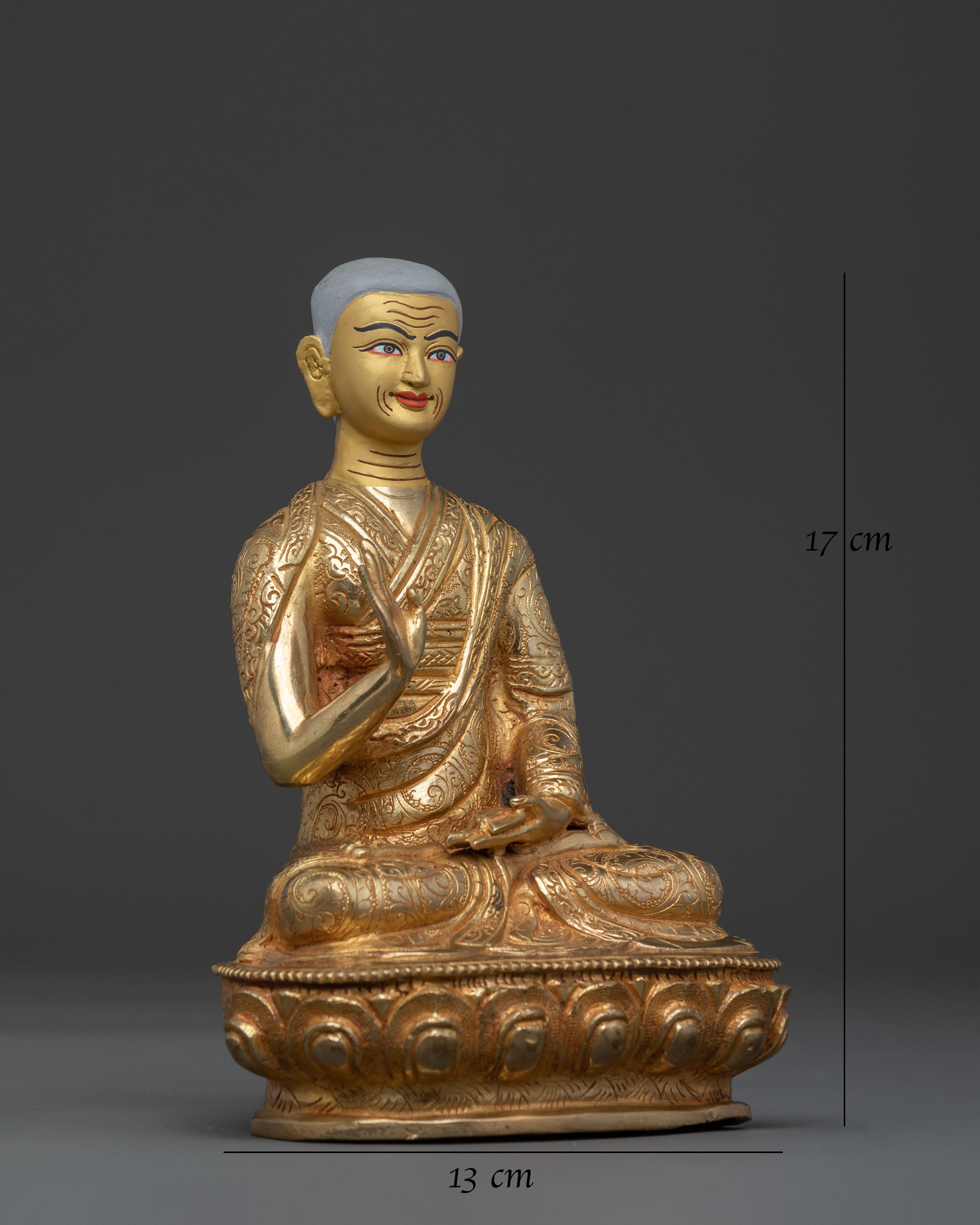 Tsongkhapa Statue with Disciples | Buddhist Figurines