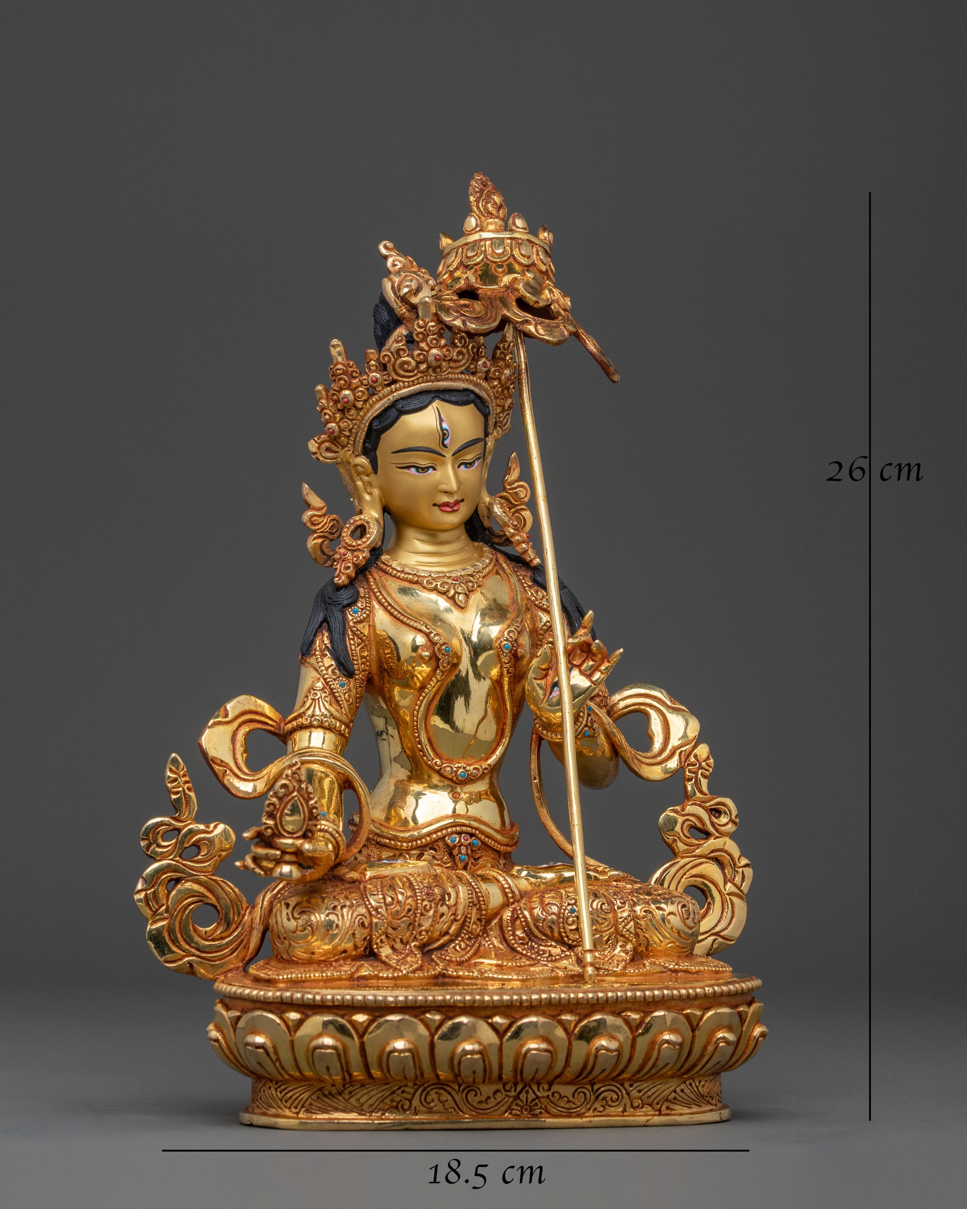 Traditional Dukar Statue | 24K Gold Gilded