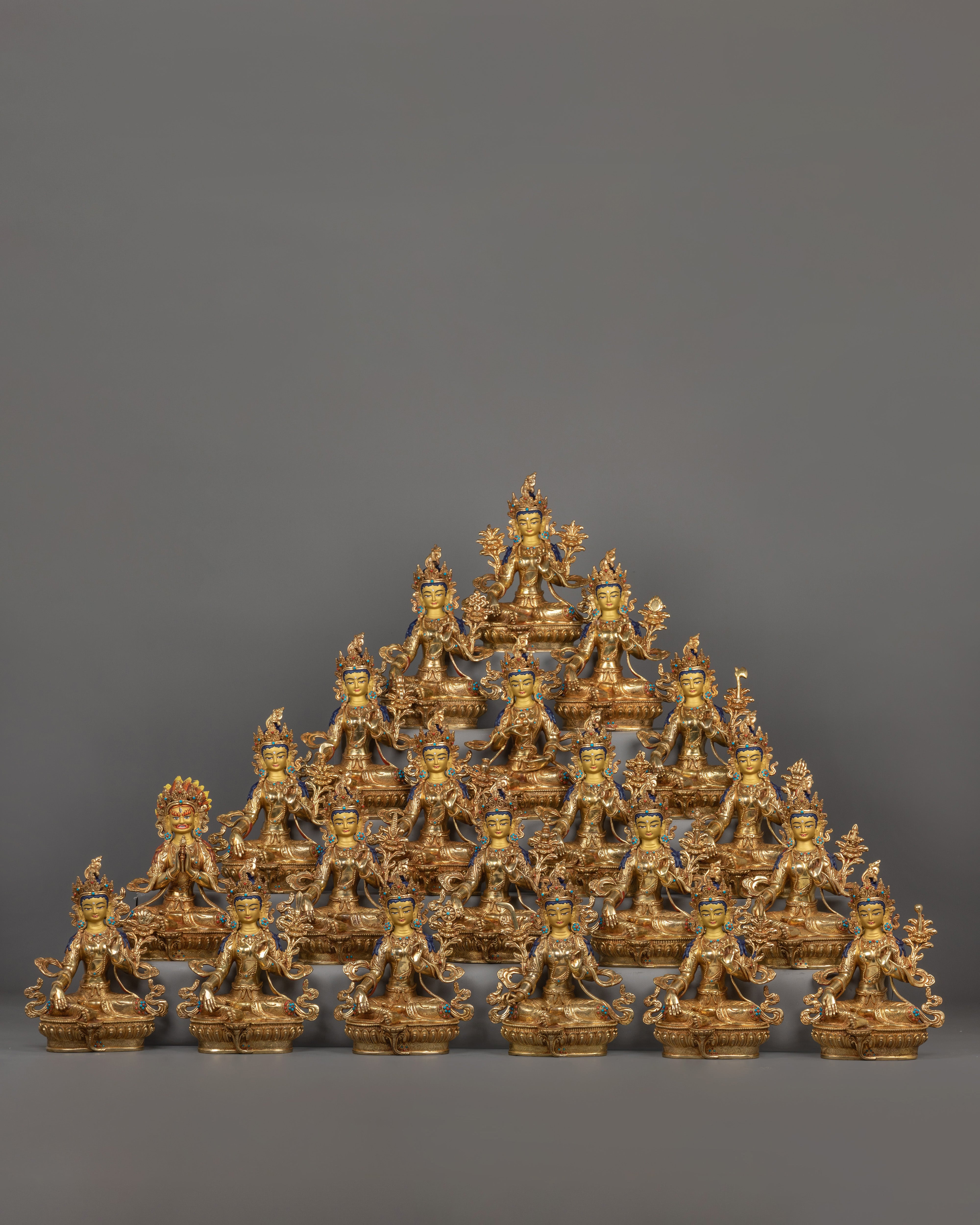beautiful-statue-of-21-tara-set