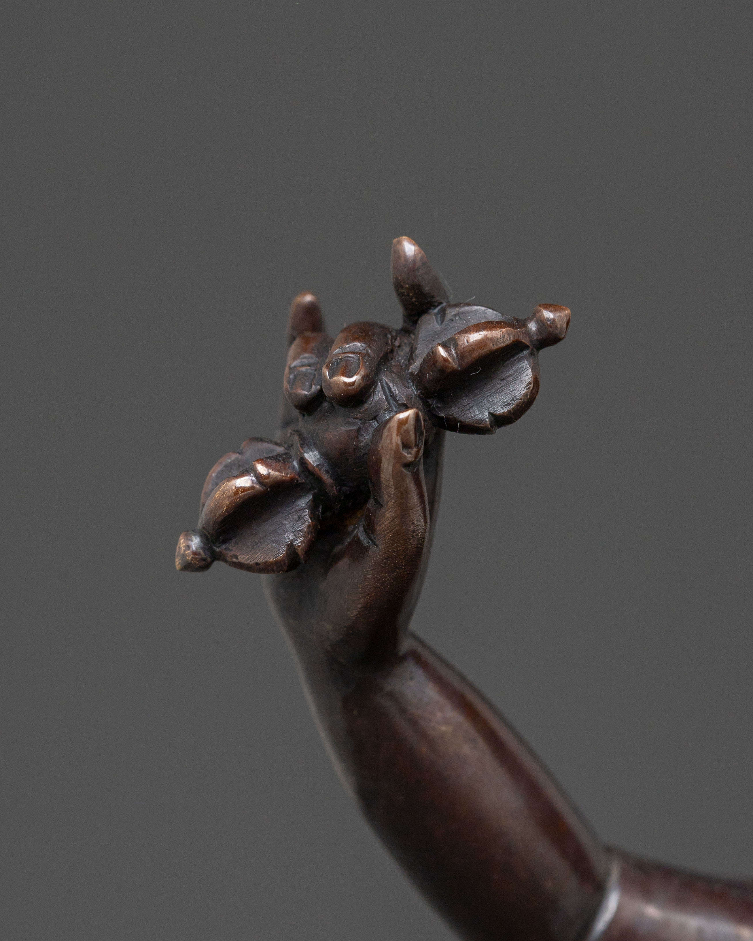 2nd Gyalwa Karmapa Oxidized Copper Statue | Divine Figurine