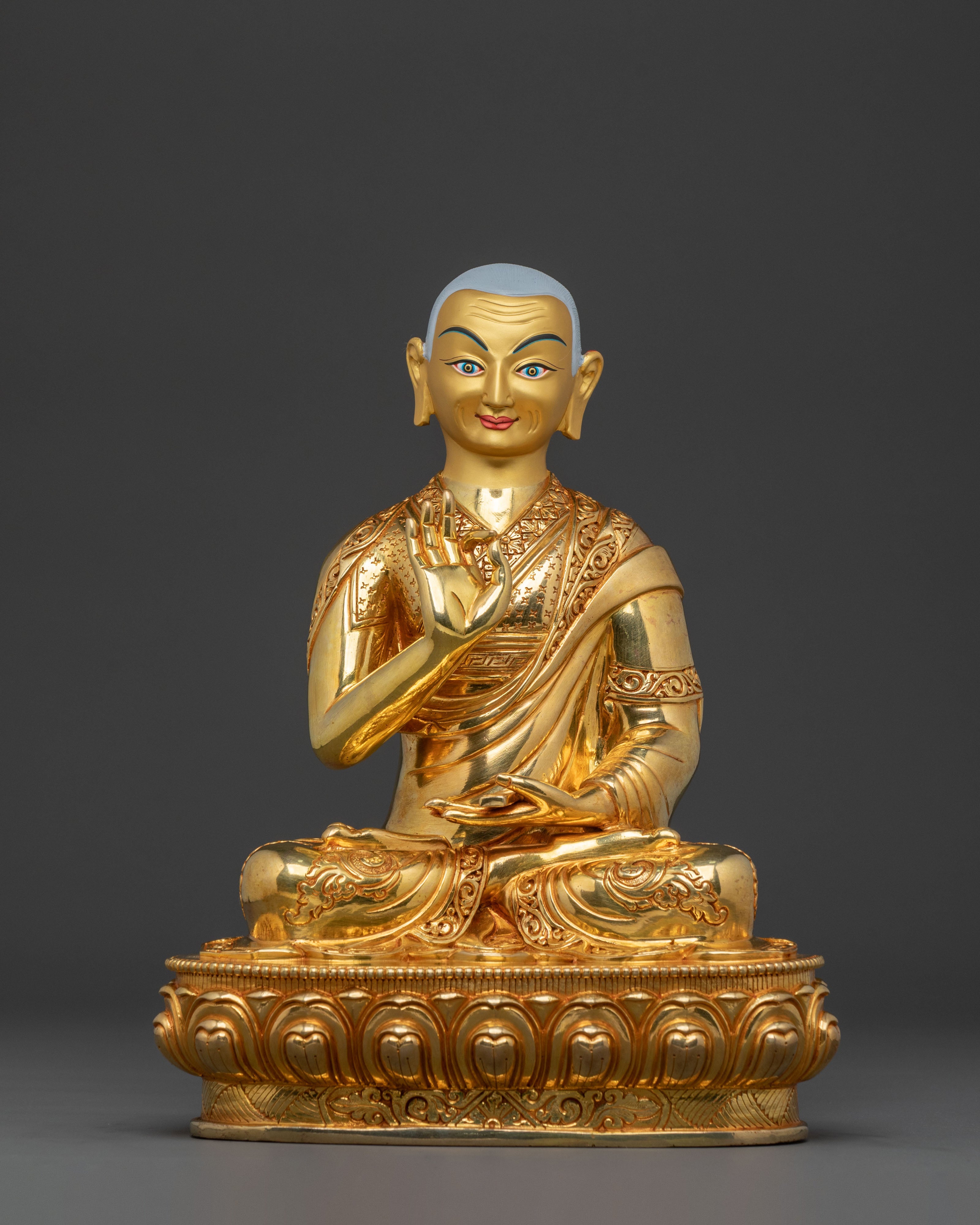 Tsongkhapa with Disciples: Meditation Altar Decor