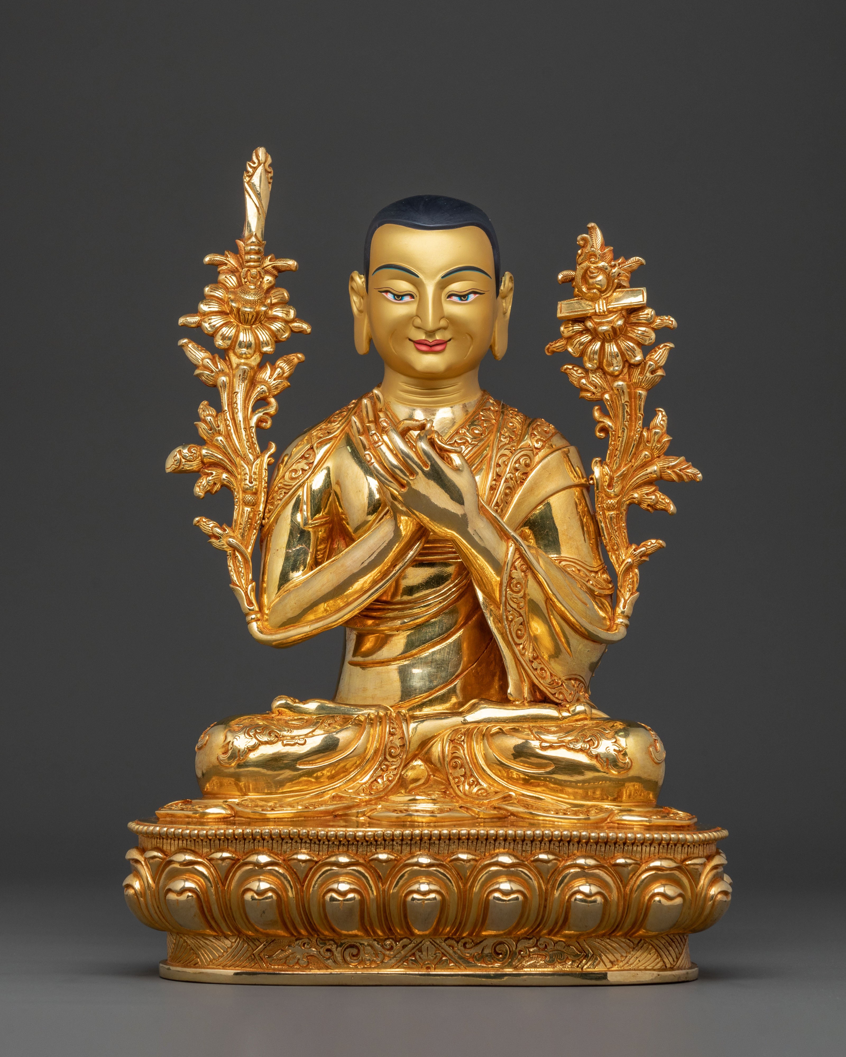 Tsongkhapa with Disciples: Meditation Altar Decor