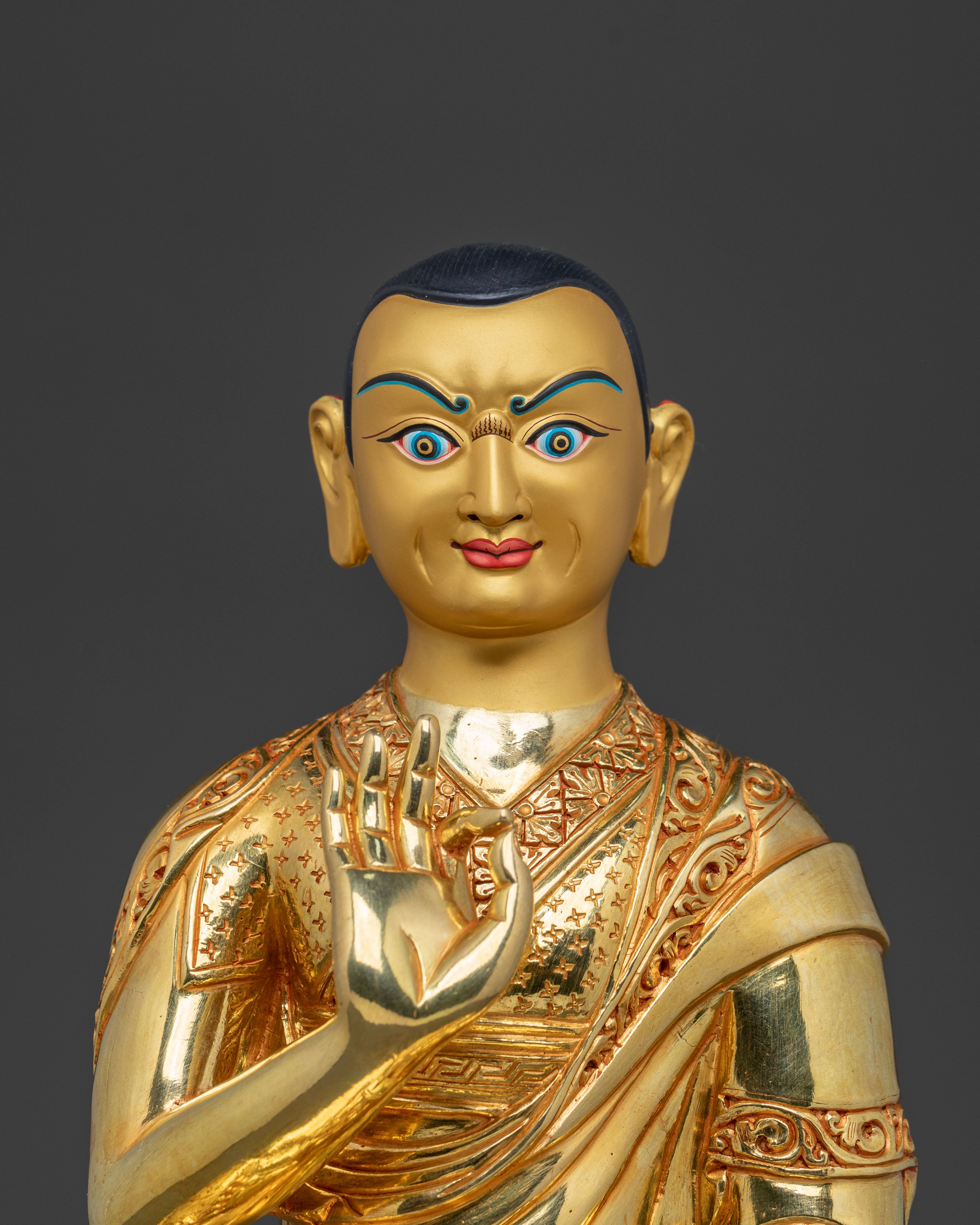 Tsongkhapa with Disciples: Meditation Altar Decor