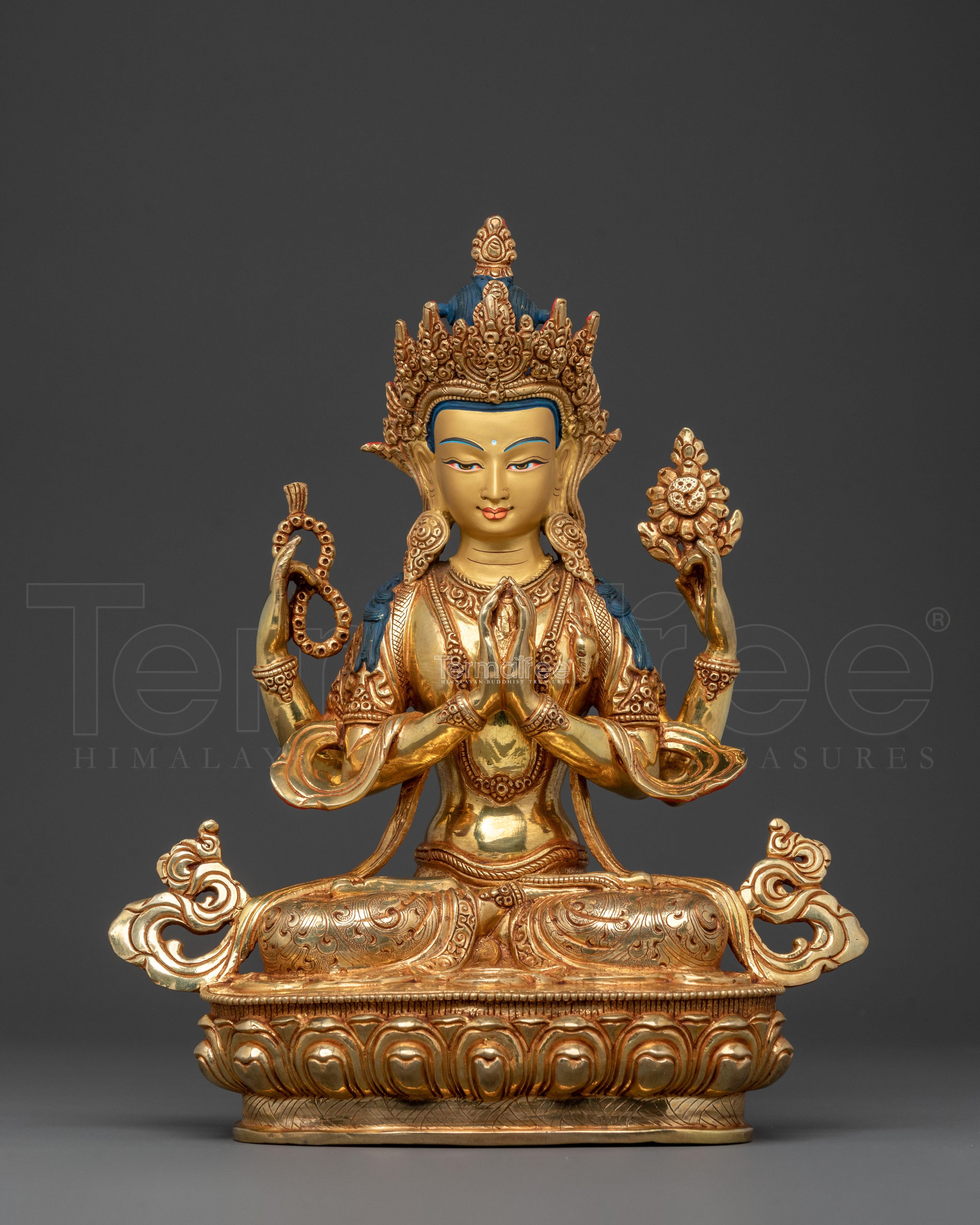 Handcrafted Chenrezig Statue | Home Decor