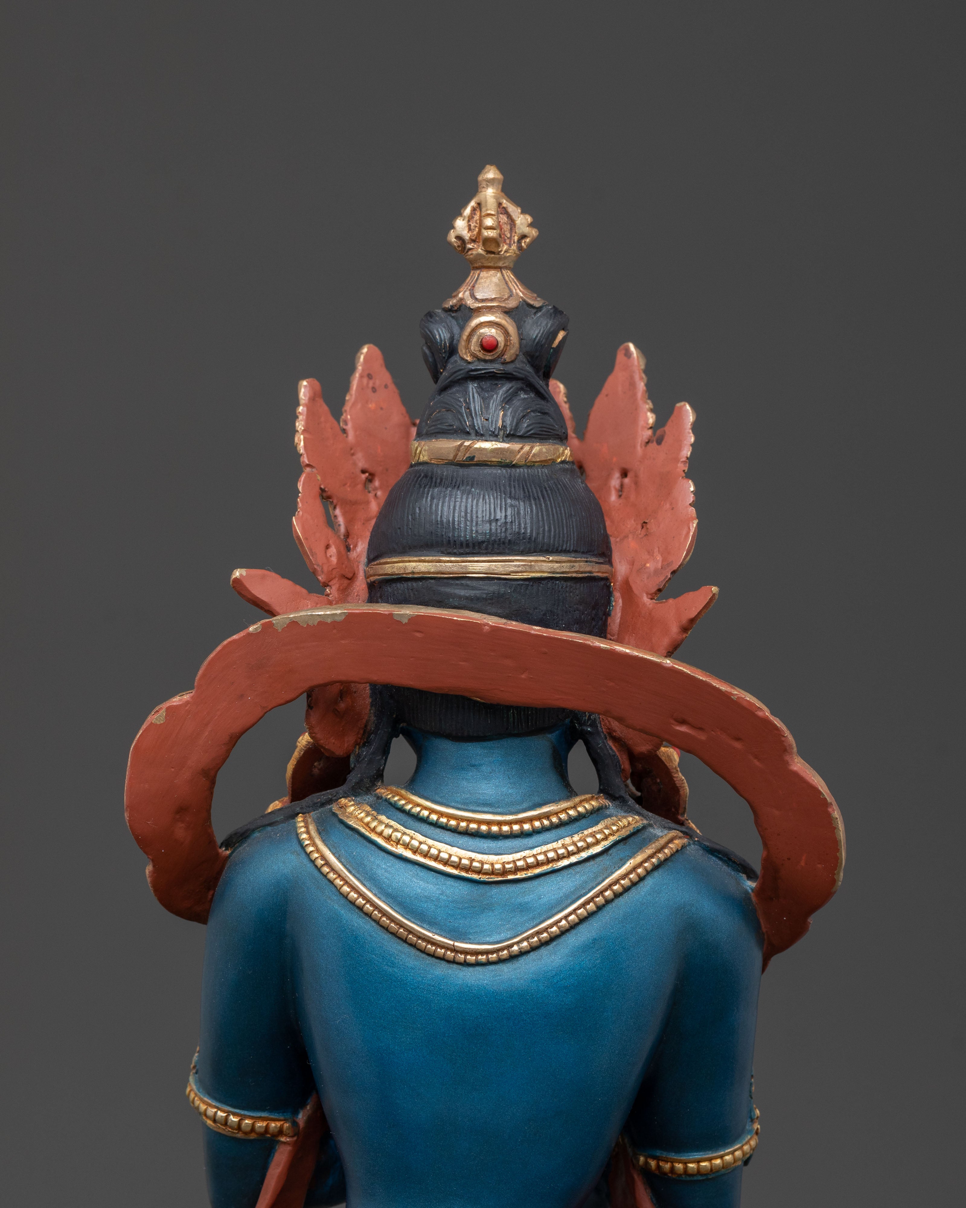 Vajradhara Handcrafted Statue for Meditation: 24K Gold Gilded