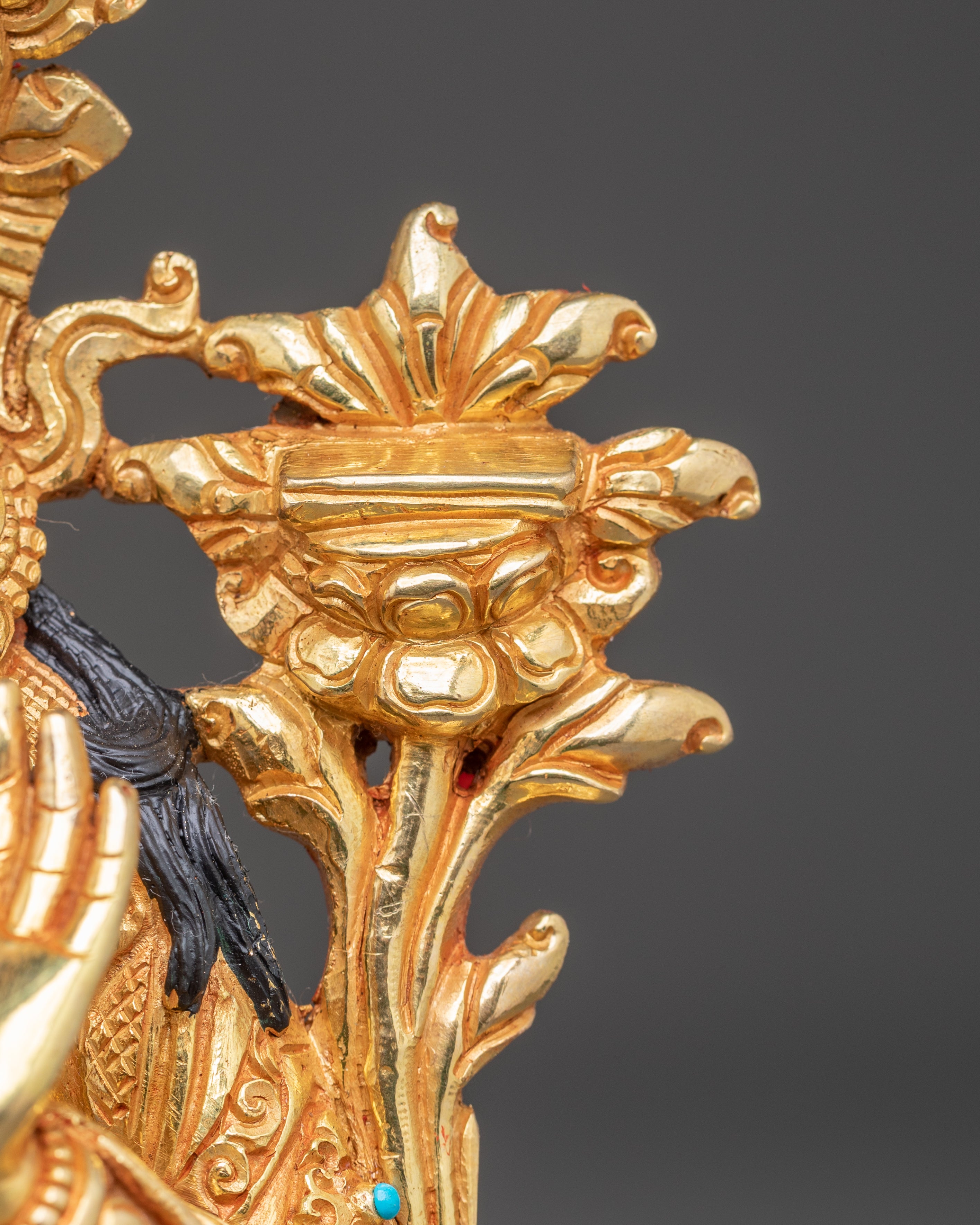 Handmade Buddhist Copper Statue of Bodhisattva Manjushri | Wisdom Deity