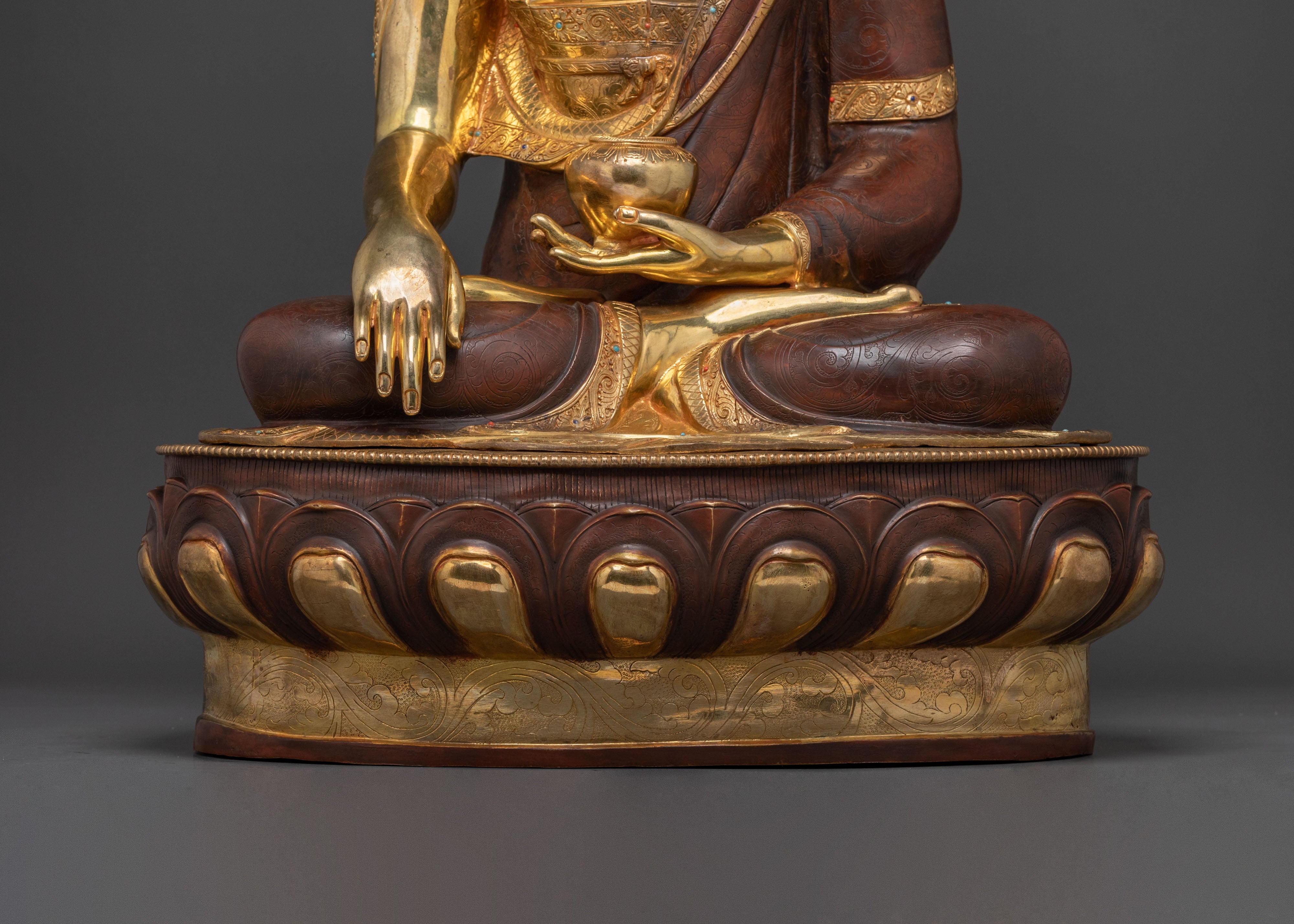 Tibetan Shakyamuni Buddha Sacred Statue | Buddhist Altar Decor
