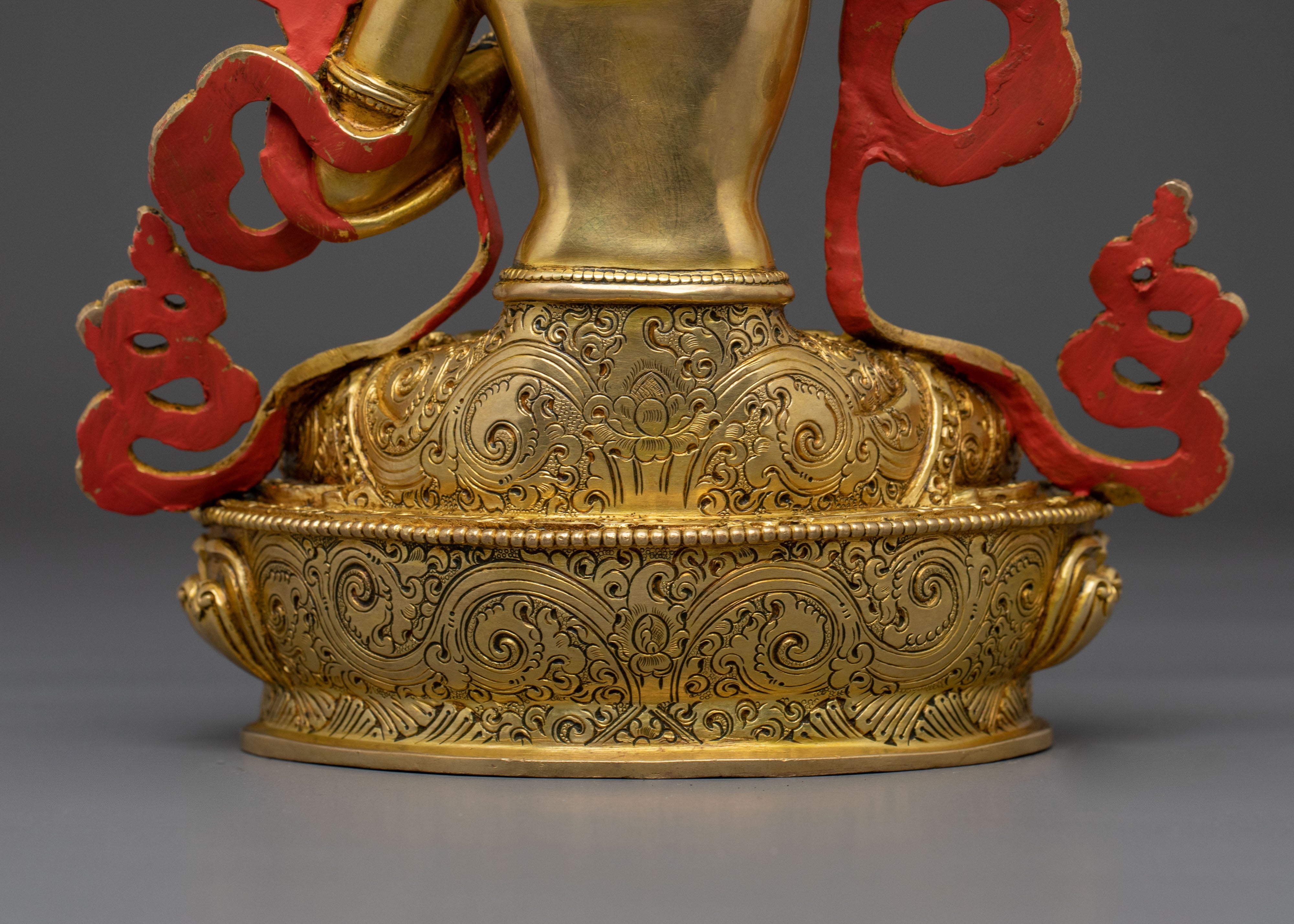 A Radiant Handcrafted Boddhisattva Statue Set | Meditation Altar Set