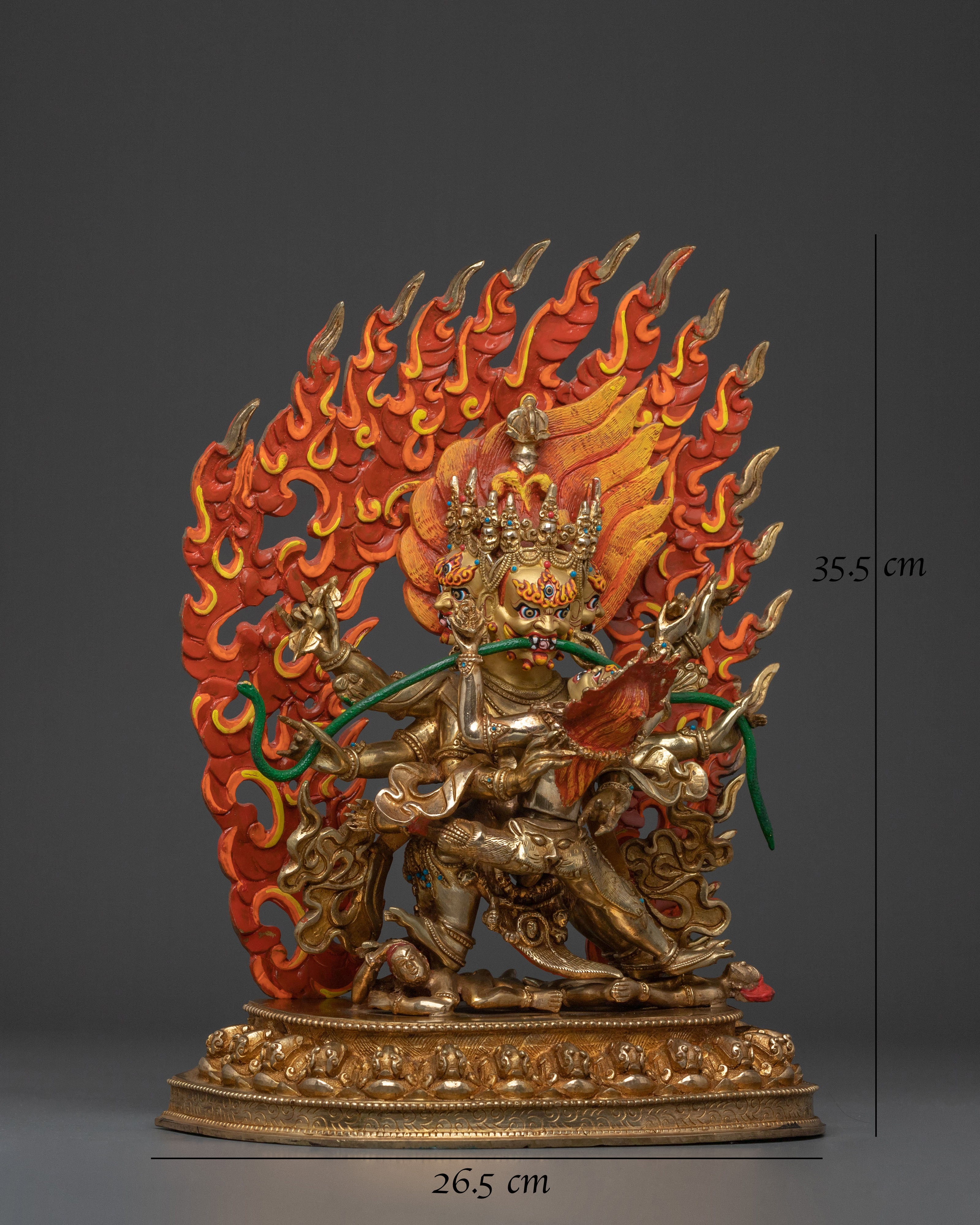 Mahachakra Vajrapani Statue with consort: Home Decor