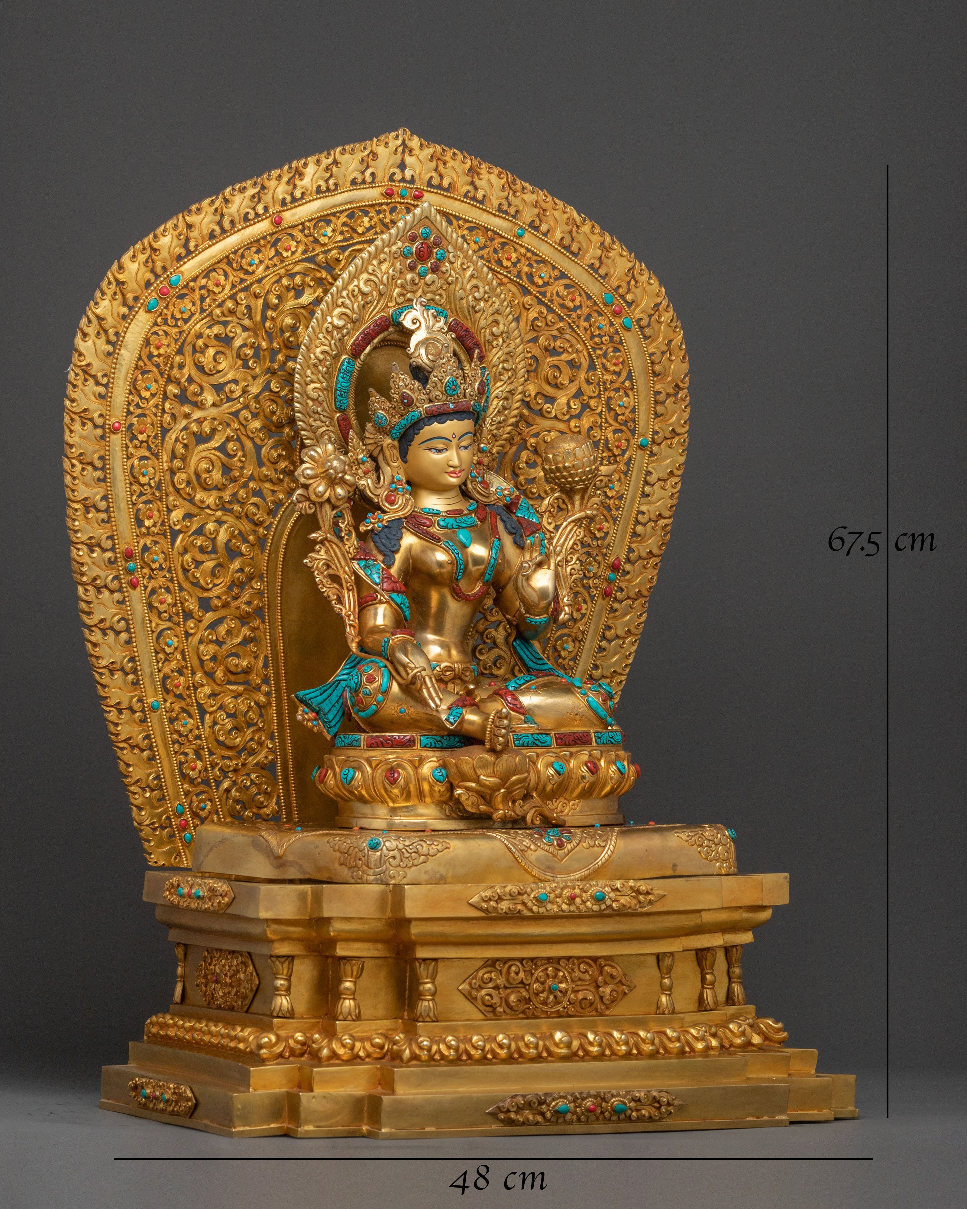 Green Tara Statue | Made in Nepal