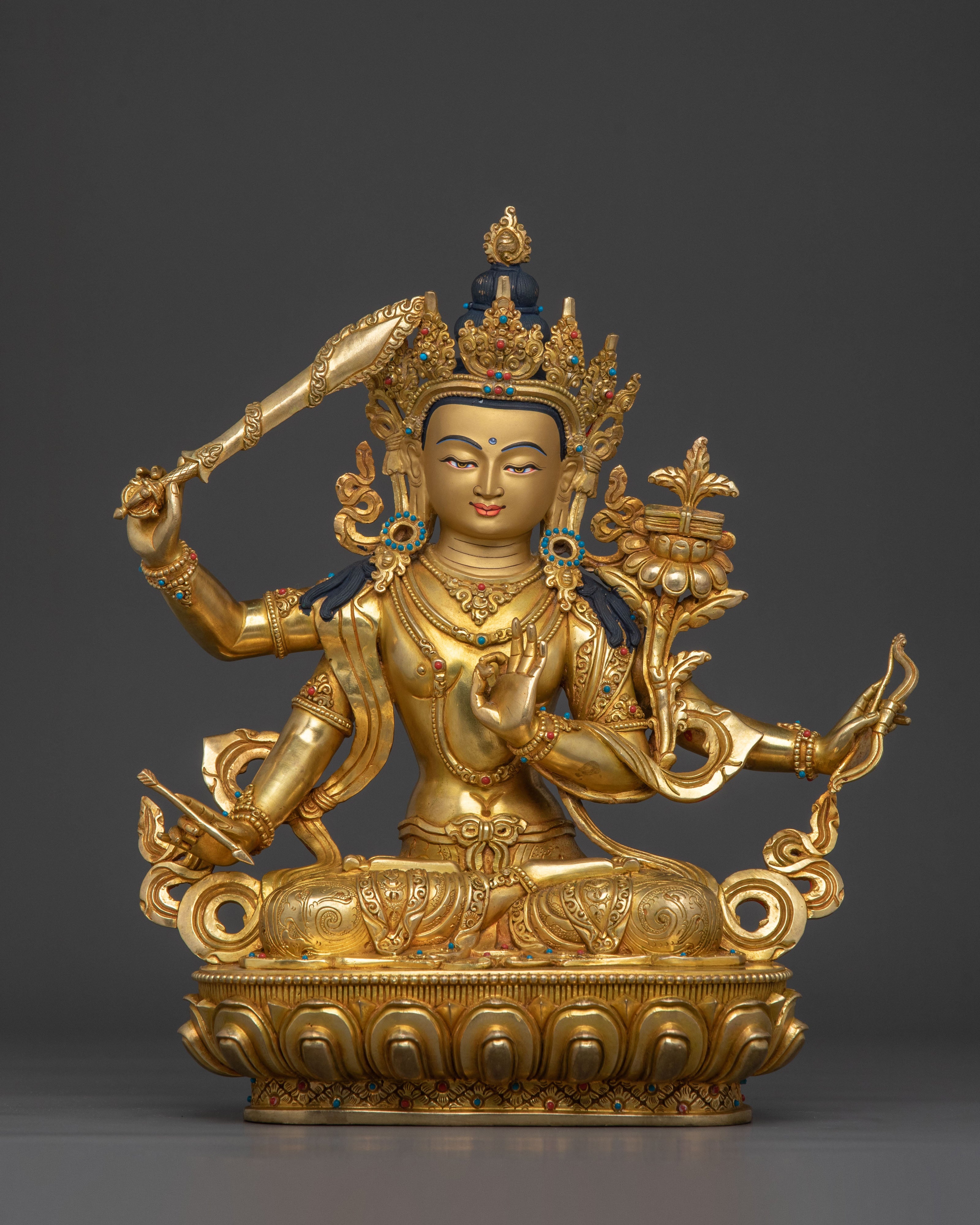 Manjushri Divine Statue Collection | Tibetan Buddhist Figurines
