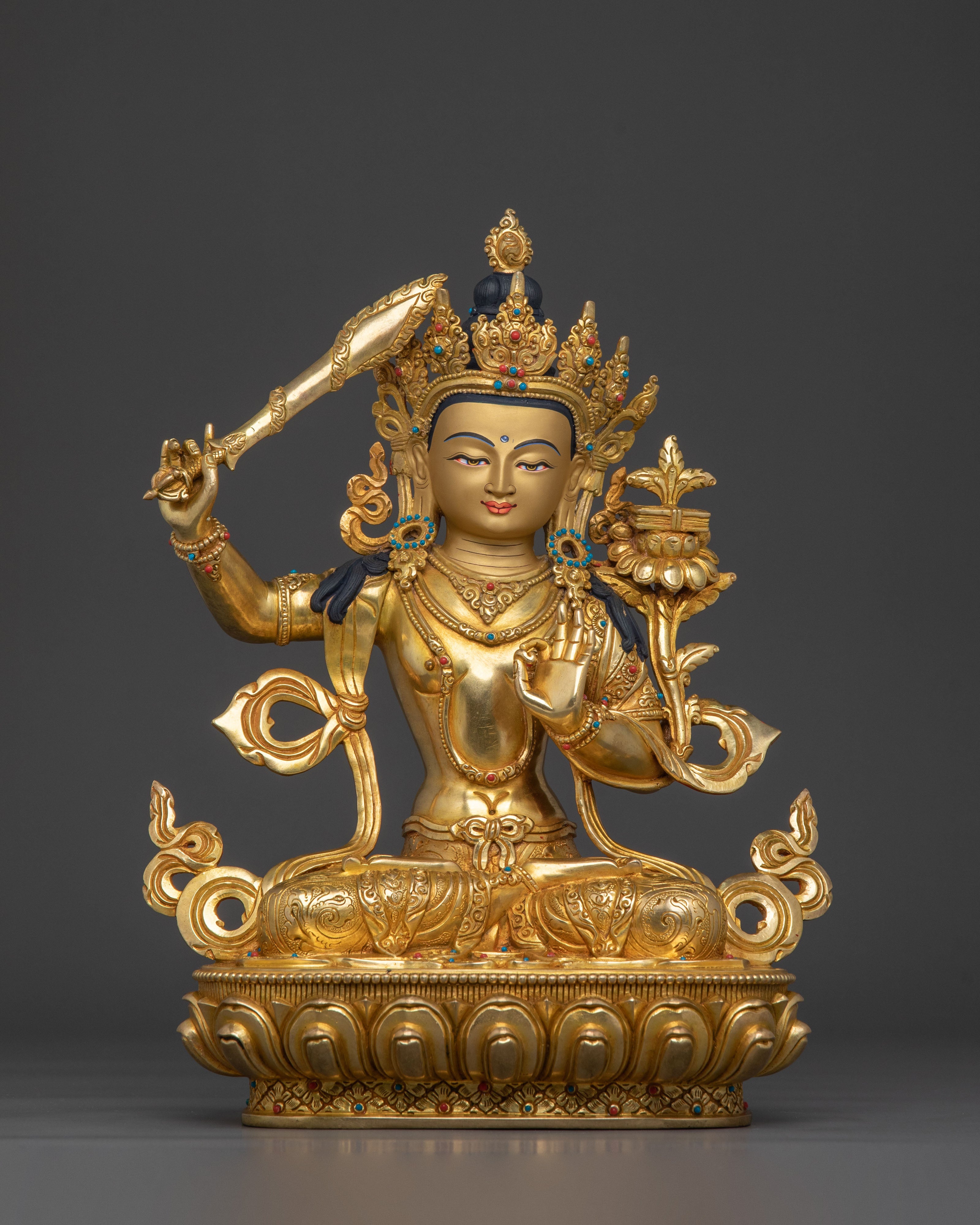 Manjushri Divine Statue Collection | Tibetan Buddhist Figurines