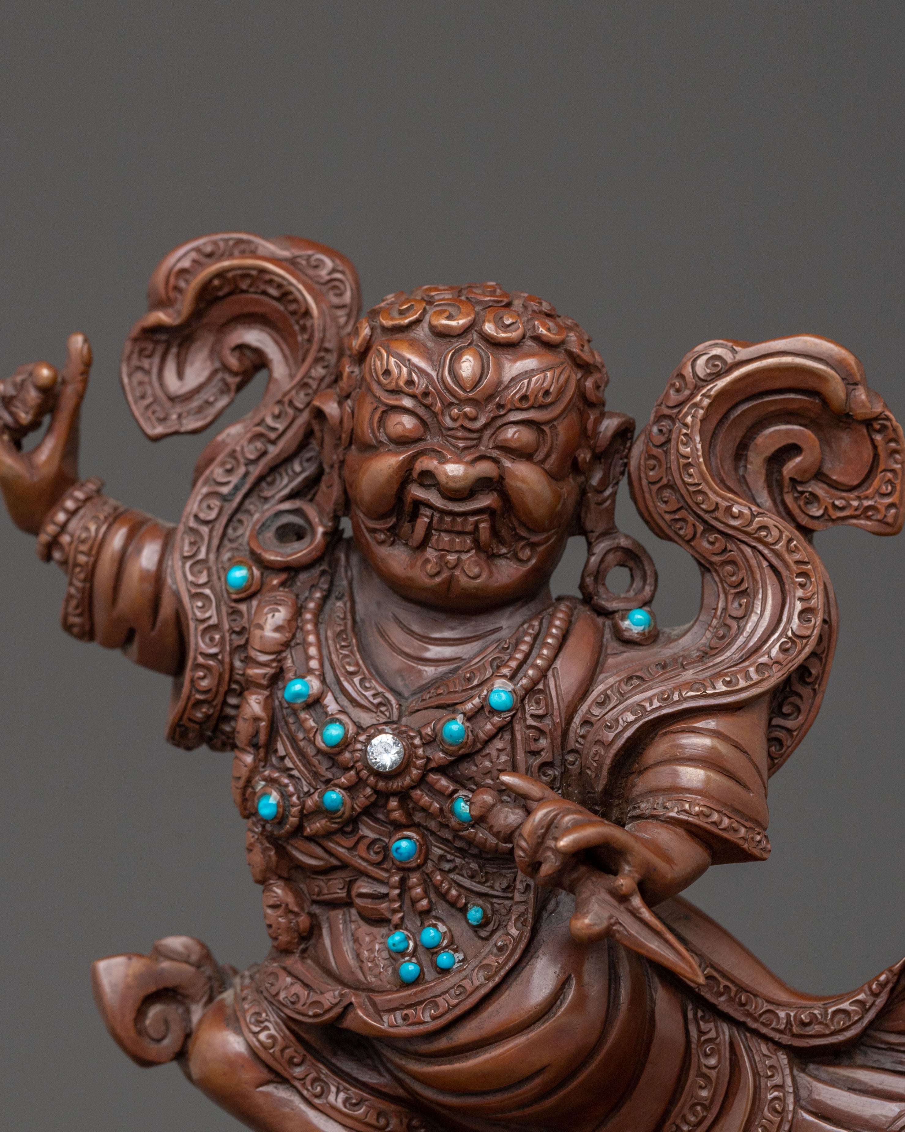 Guru Rinpoche with Eight Manifestation Sacred Statue Collection